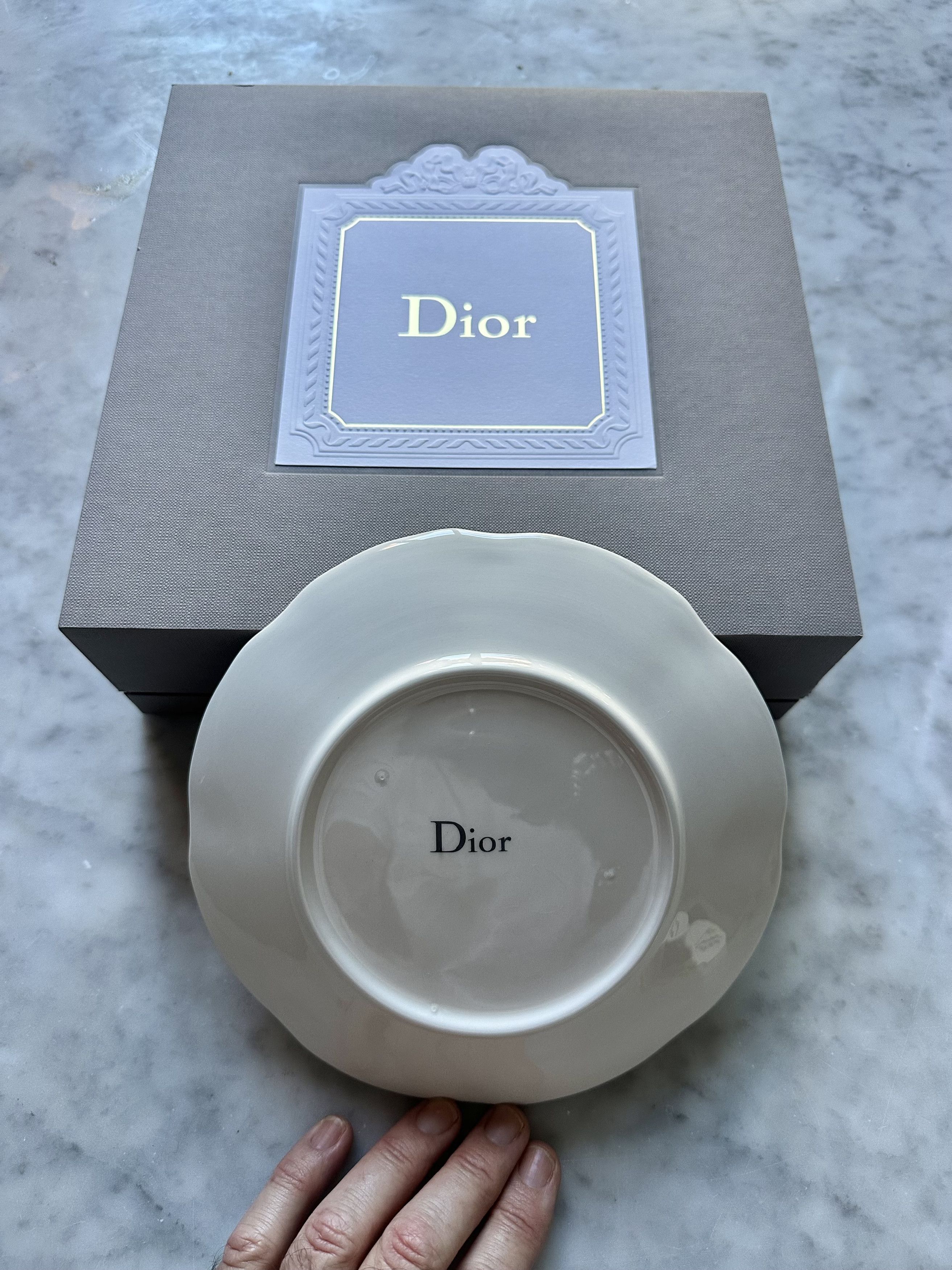 Dior Dior & Pharrell Williams Ceramic Small Decorative Plate Size ONE SIZE - 2 Thumbnail