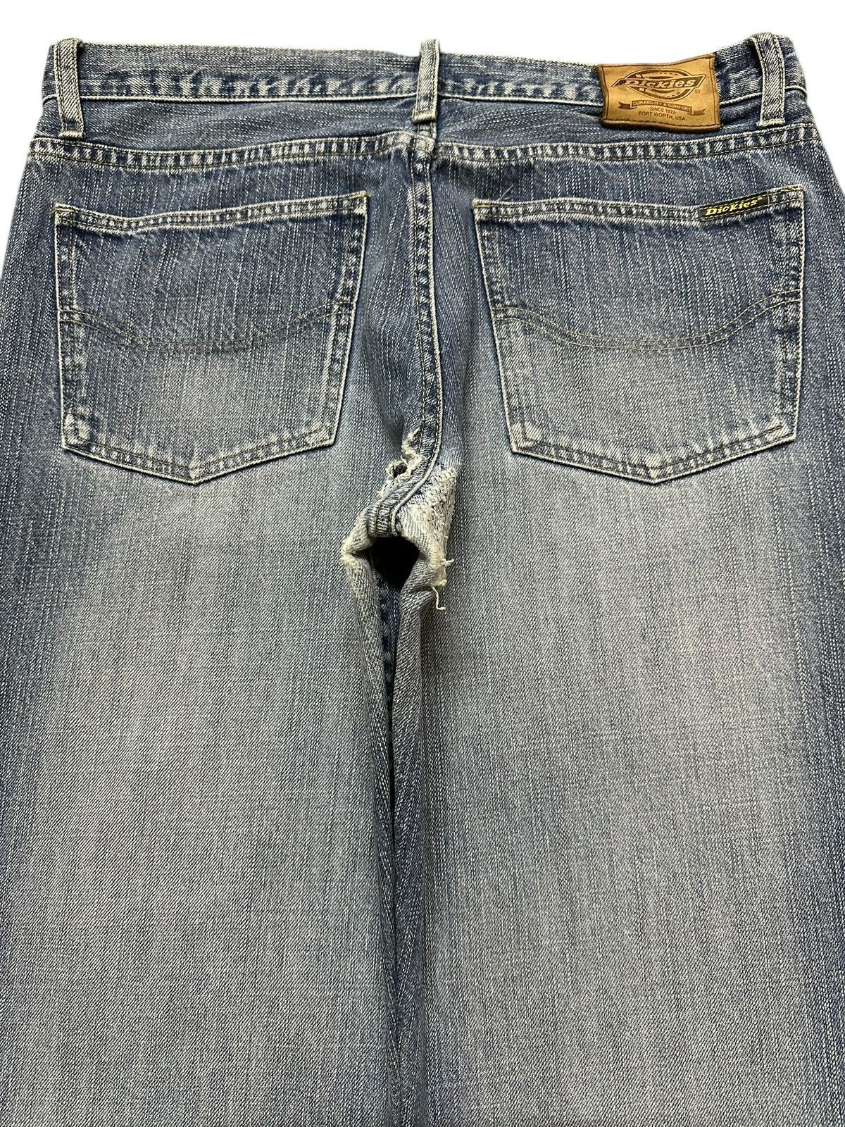 Dickies Vintage Dickies Faded Wash Whiskers Style Wide Leg Baggy Size US 34 / EU 50 - 5 Thumbnail