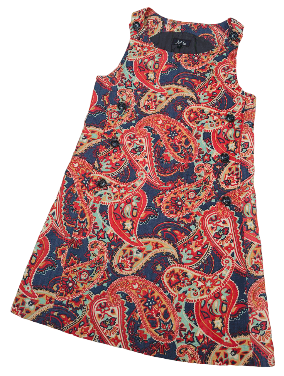 A.P.C. A.P.C Paisley Wool Midi Dress, Made in Poland Size S / US 4 / IT 40 - 1 Thumbnail