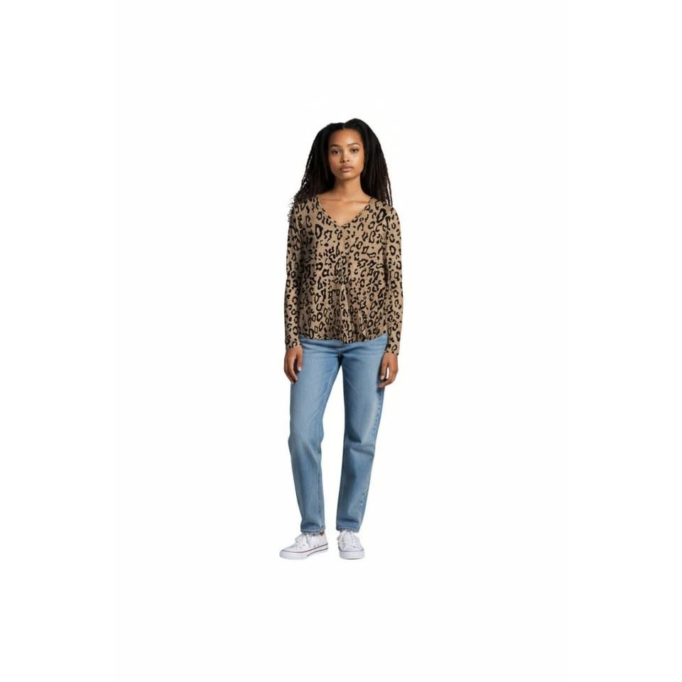 Other Maysoar Size Large Cheetah Print Top -- ITEM #3348 Size L / US 10 / IT 46 - 1 Thumbnail