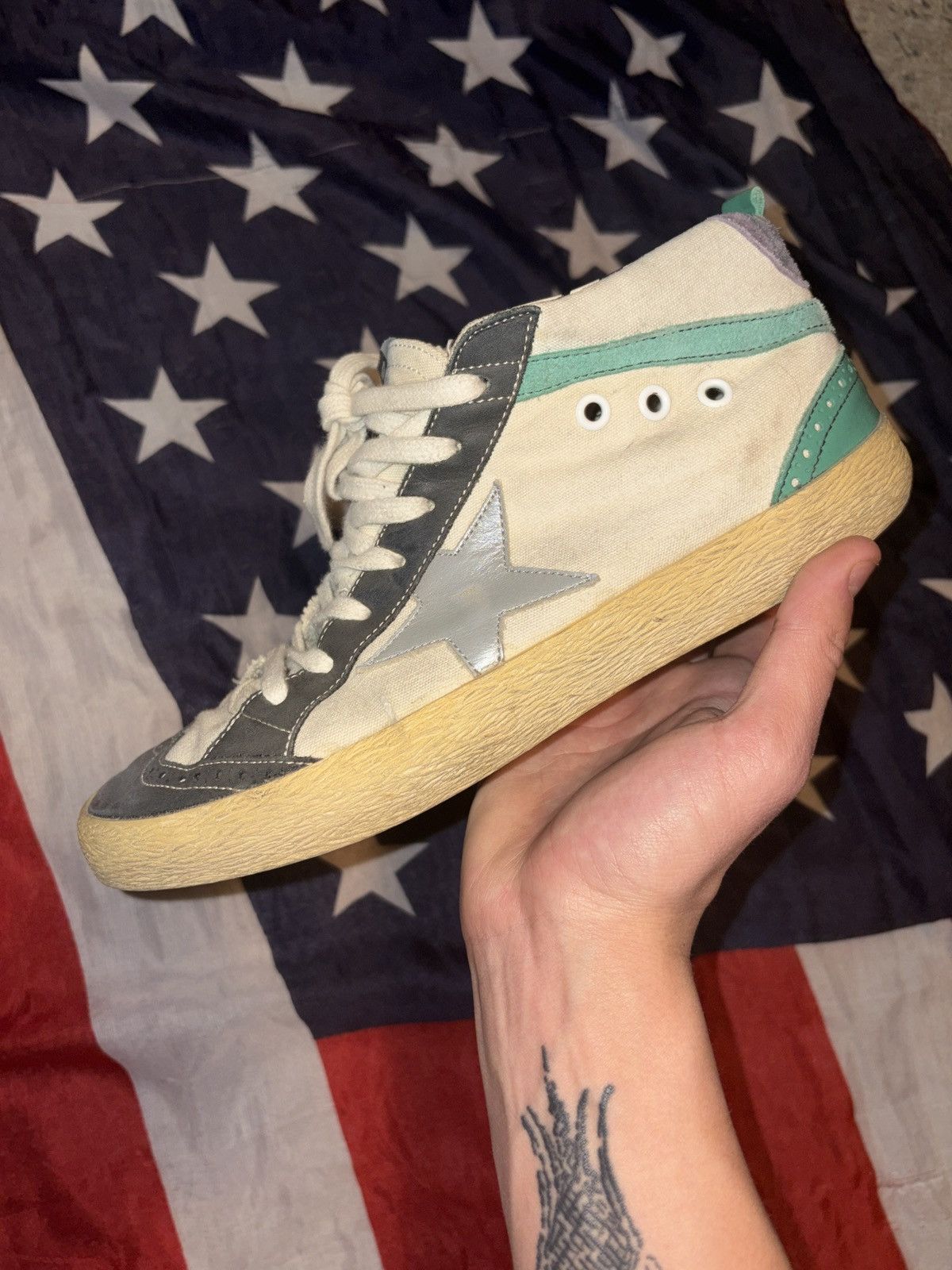 Golden Goose Golden Goose Mid Skate Shoes Size US 7.5 / EU 40-41 - 2 Thumbnail