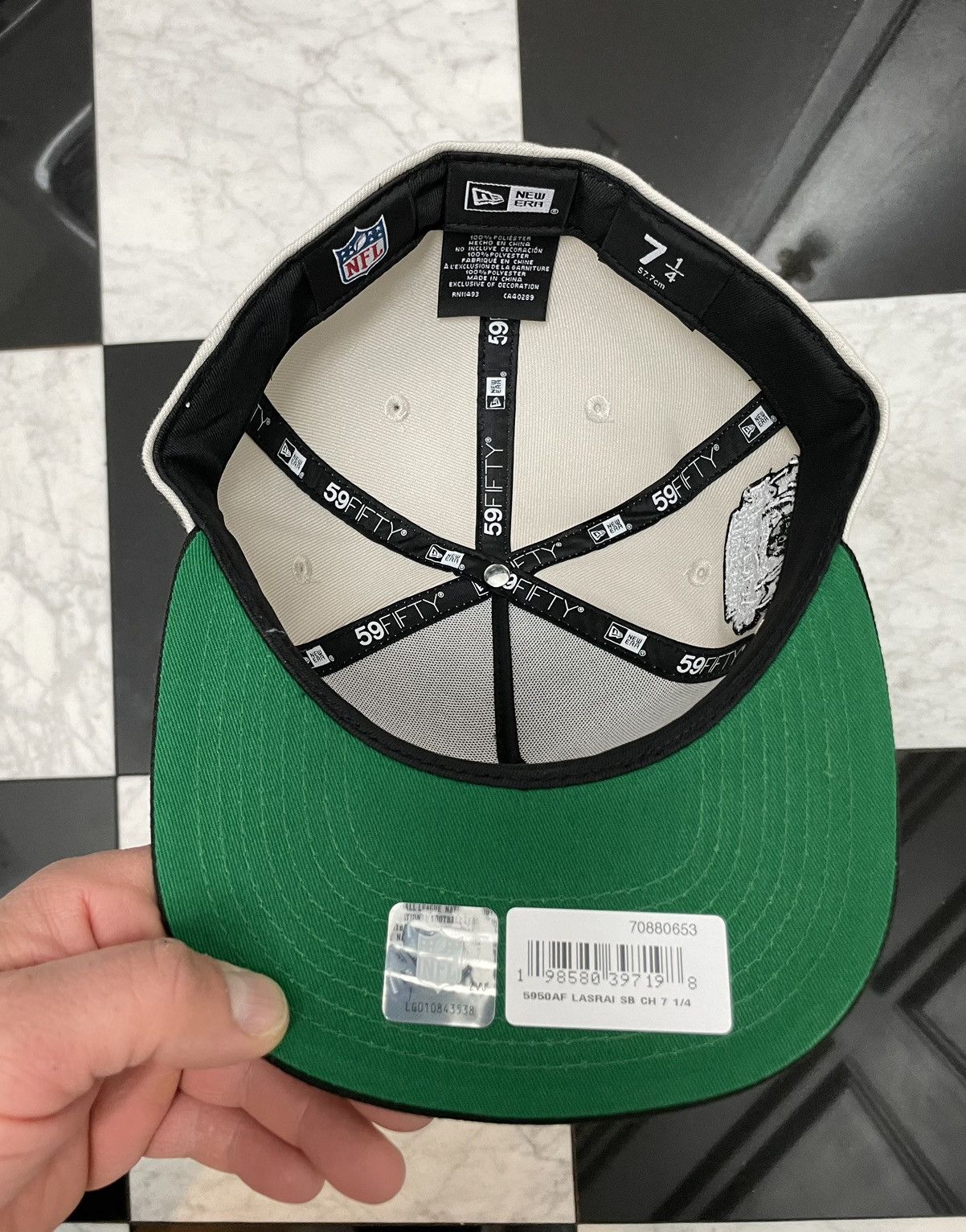 Raiders A-Frame fitted 7 1/4 other sizes avl