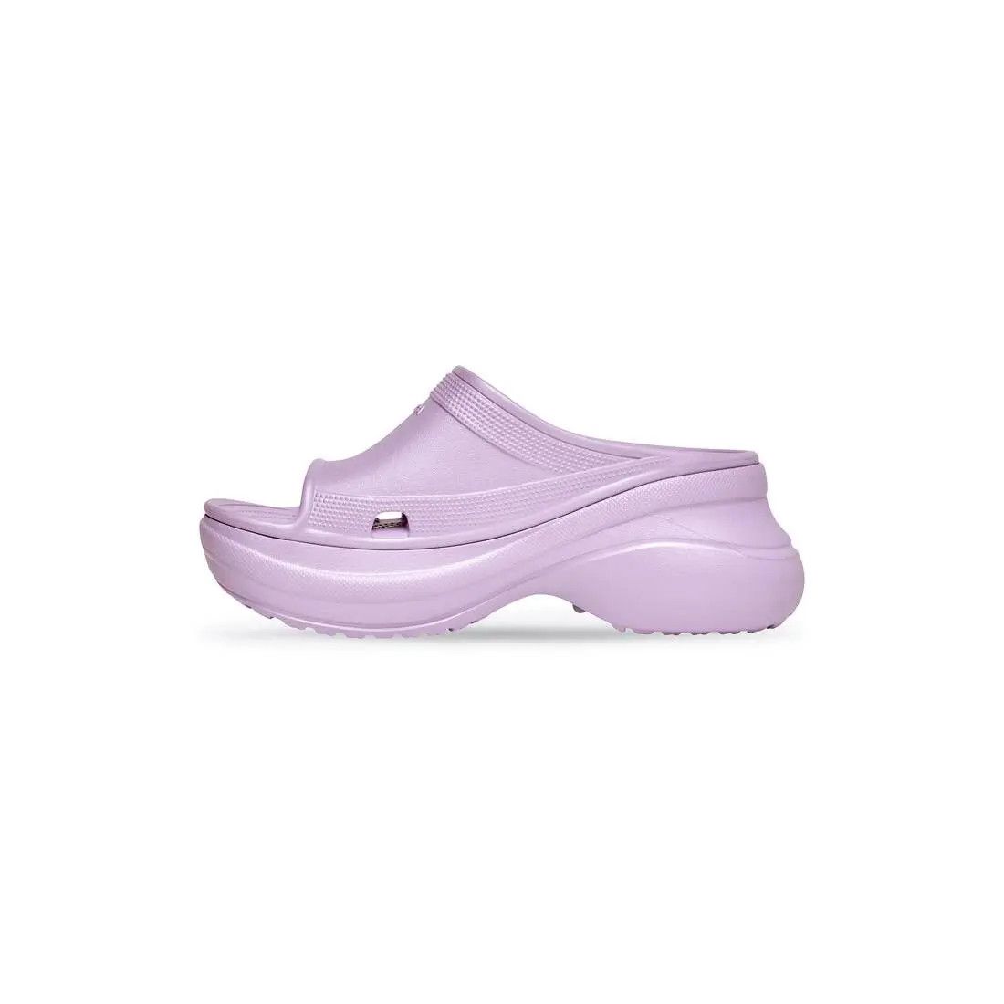 Balenciaga × Crocs o1w1db10625 Pool Crocs™ Slide Sandals in Light Purple Size US 5 / IT 35 - 3 Thumbnail