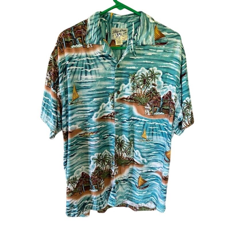 Big Dogs Big Dogs Hawaiian Shirt Small Rayon Island Surf Print Y2K Size US S / EU 44-46 / 1 - 2 Thumbnail