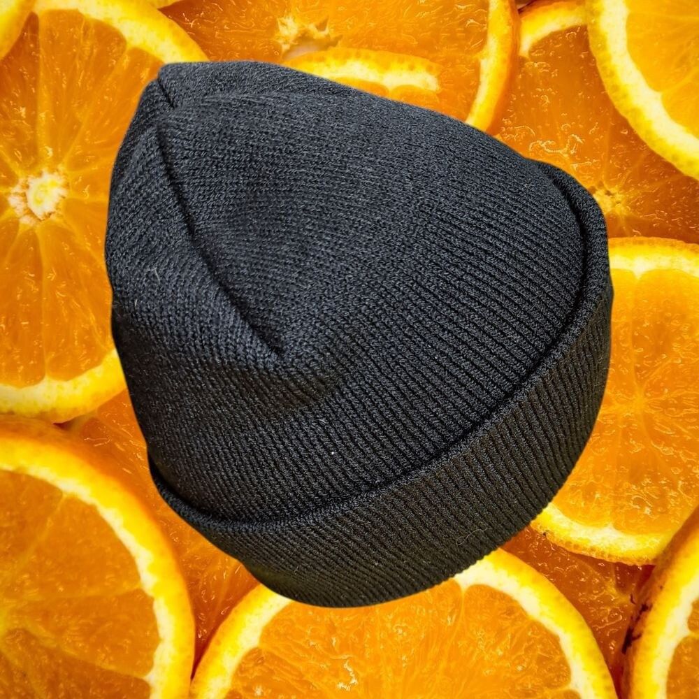 Other Mushroom Beanie Black Knit Hat Winter Cap Colorful Embroider Size ONE SIZE - 4 Thumbnail