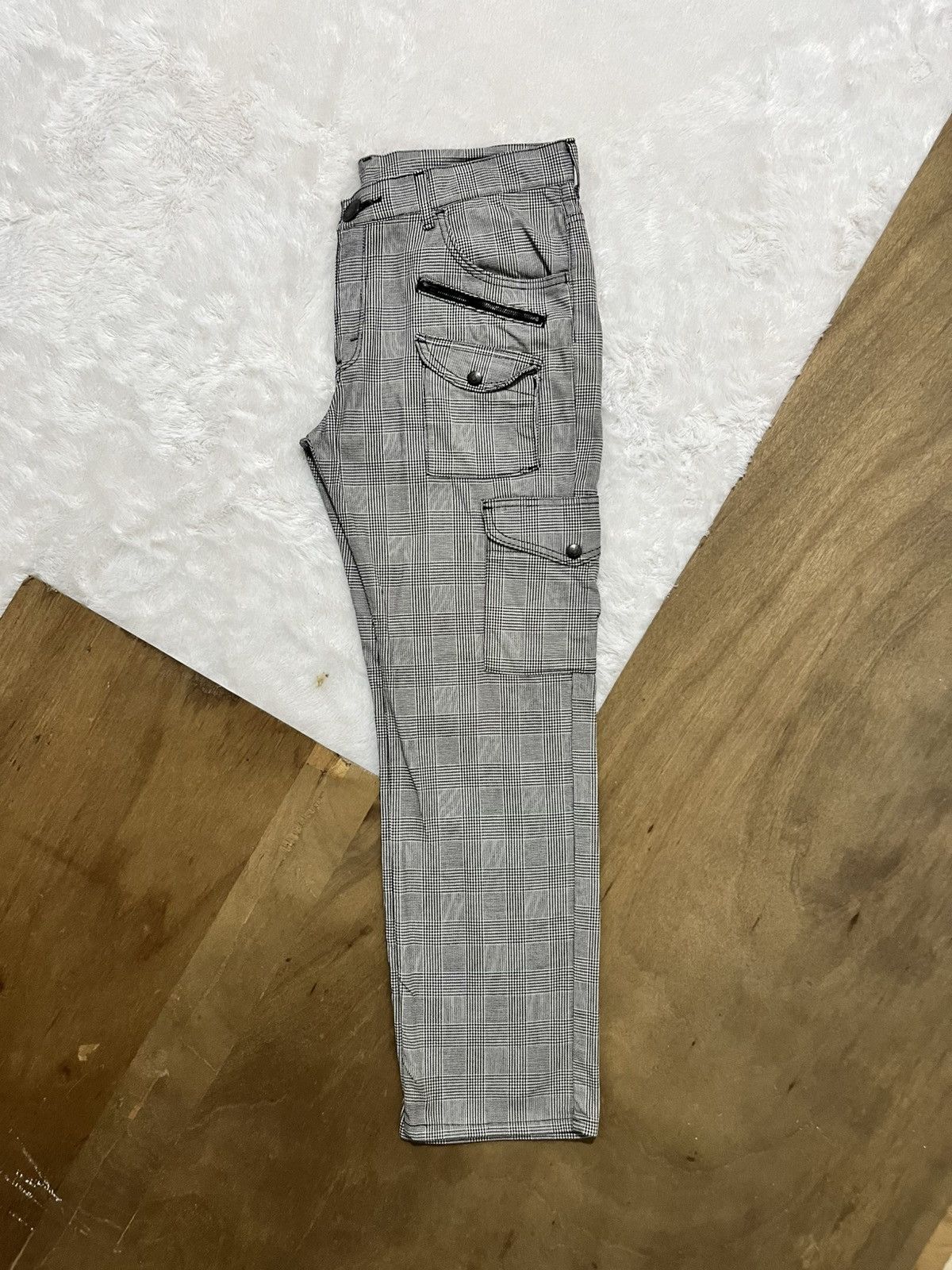 Other Lee Riders Plaid Buckle Cargo Pants Multi Pocket Size US 36 / EU 52 - 8 Thumbnail