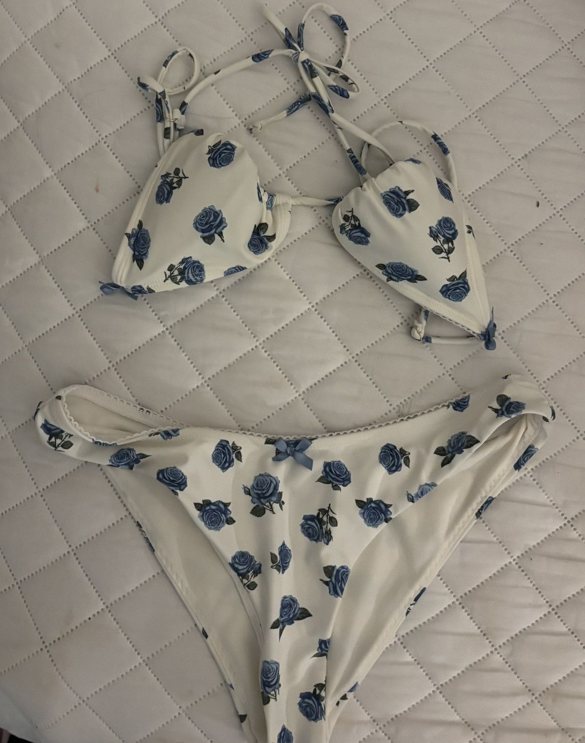 Loft Blue Rose Bikini Set (Size Medium) Size M / US 6-8 / IT 42-44 - 1 Preview