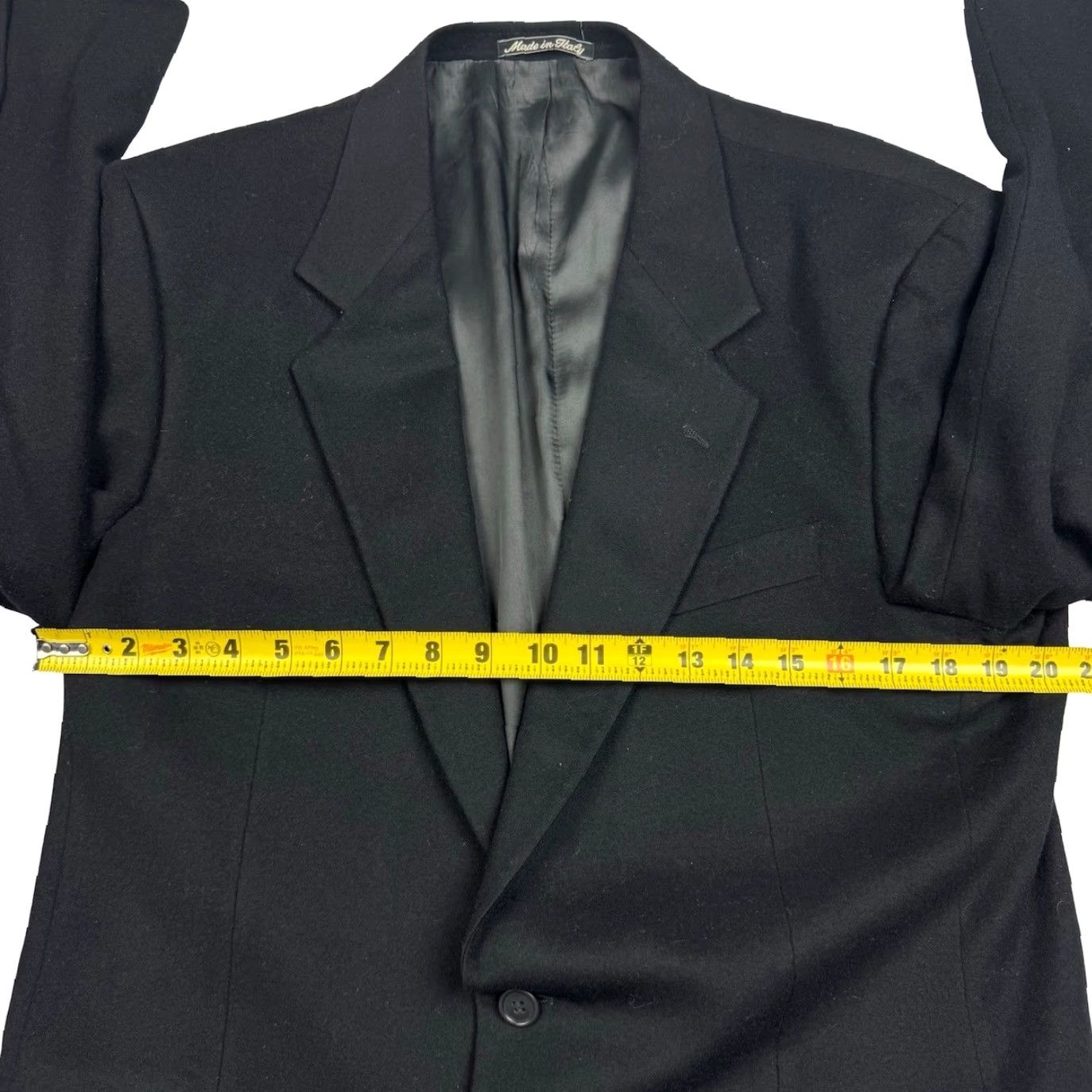 Valentino VINTAGE Valentino Blazer Black 42R Wool 2-Button Single-Breasted Mens Jacket Size 42R - 7 Thumbnail