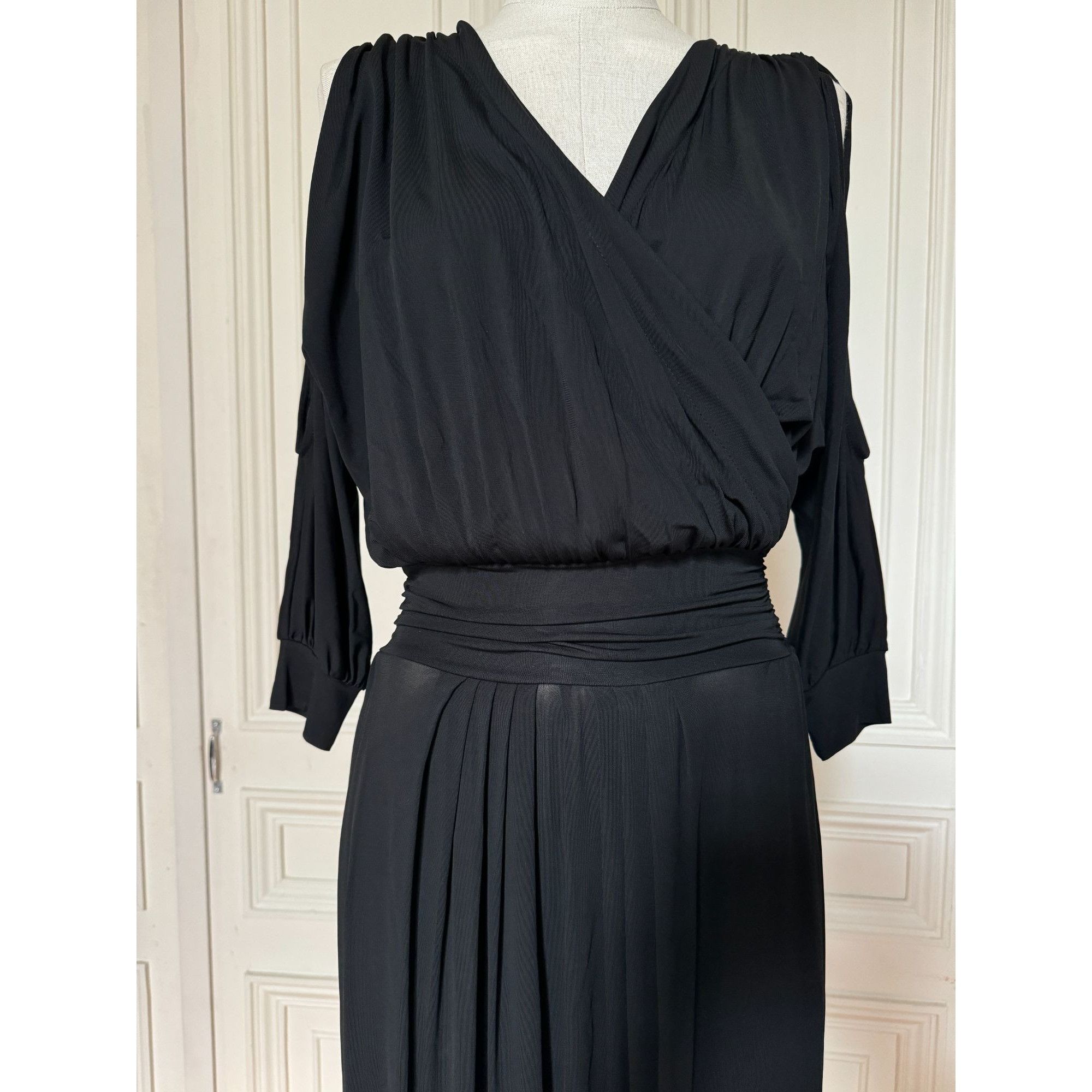 Thierry Mugler Spring/Summer 2011 Sculptural Black Viscose D Size XS / US 0-2 / IT 36-38 - 4 Thumbnail