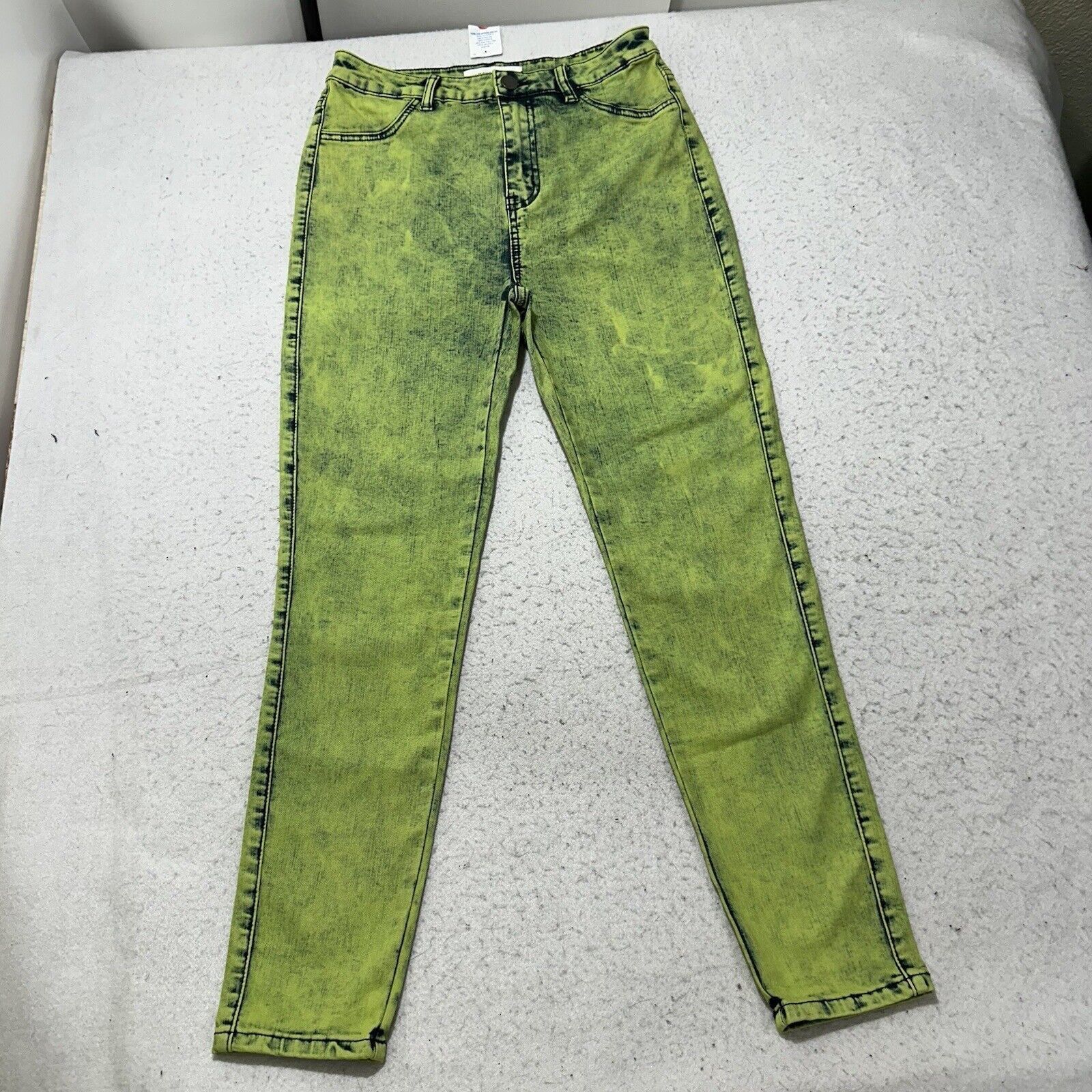 Almost Famous Almost Famous 7 Super High Rise Skinny Leg Jeans Green Denim Size 28" / US 6 / IT 42 - 1 Thumbnail