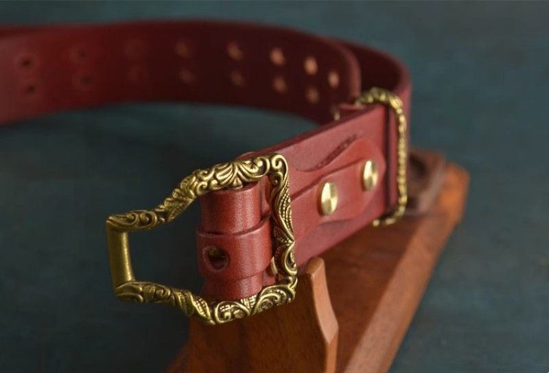 Leather × Vintage Vintage Cavalry Buckle Knight Belt Size ONE SIZE - 1 Thumbnail