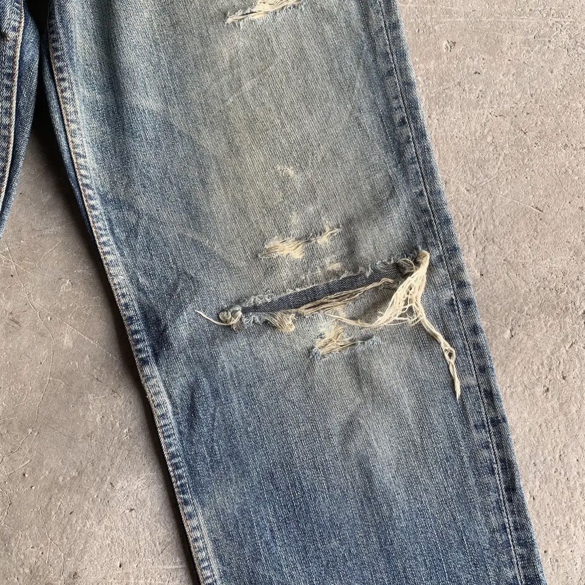 Levi's Vintage Clothing 💥DISTRESSED!Vtg Levi’s 502 Mudwash Jeans W32 L34 Denim Pants Size US 32 / EU 48 - 8 Thumbnail