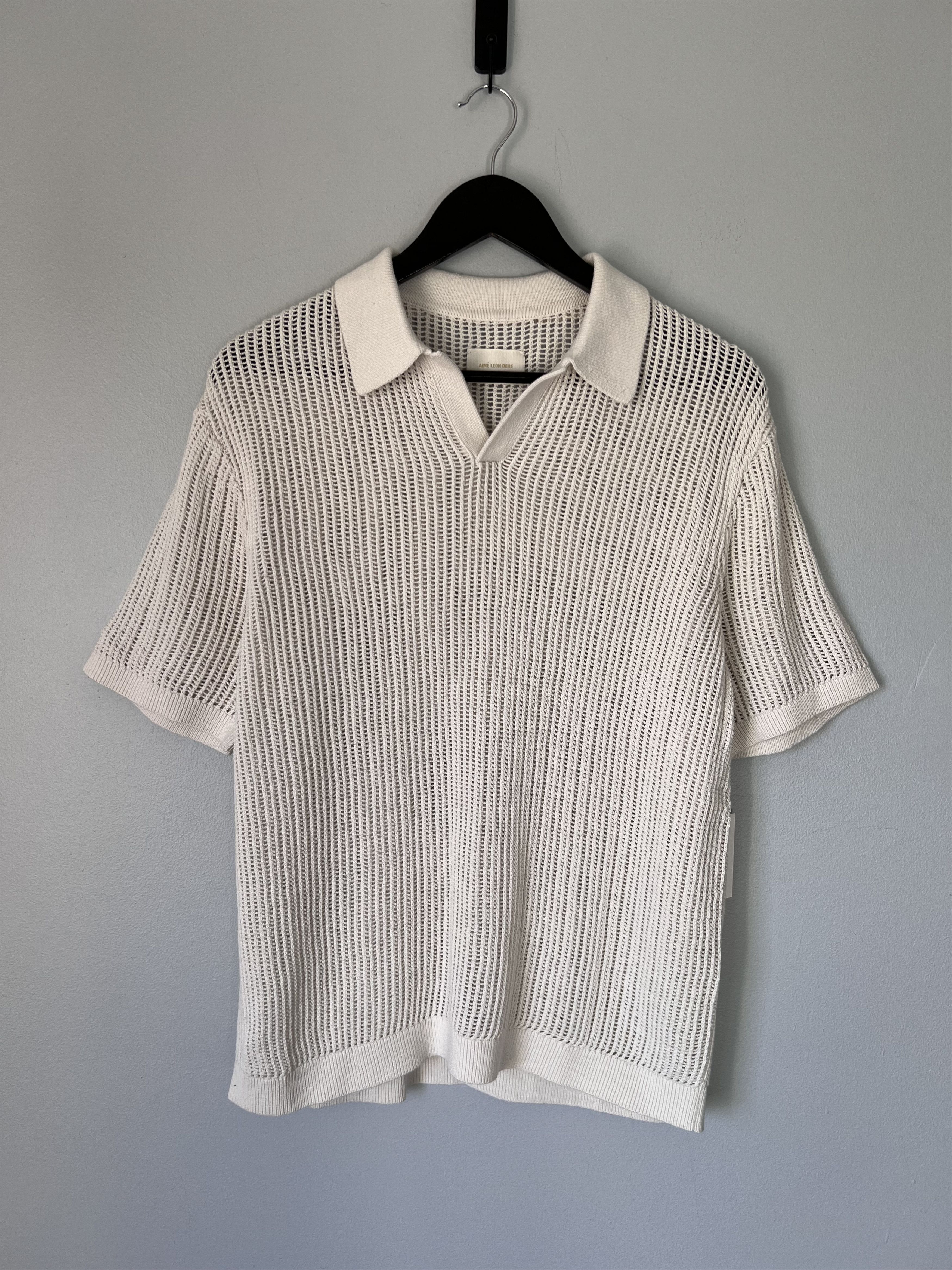 トップス MESH POLO COCONUT MILK S MESH POLO COCONUT MILK S