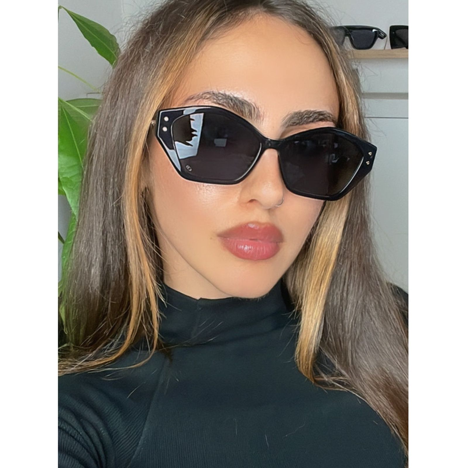 Dior NEW Dior MissDior S1U Sunglasses in Black Navy Blue Size ONE SIZE - 1 Thumbnail
