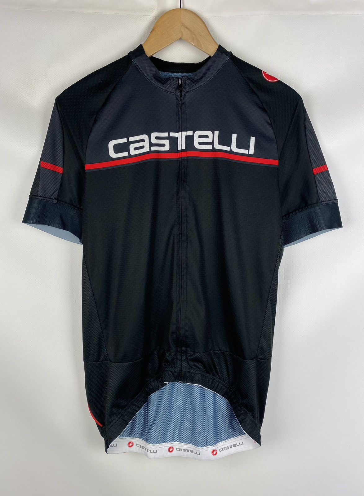 Rapha Castelli men s full zip cycling big logo jersey shirt Grailed