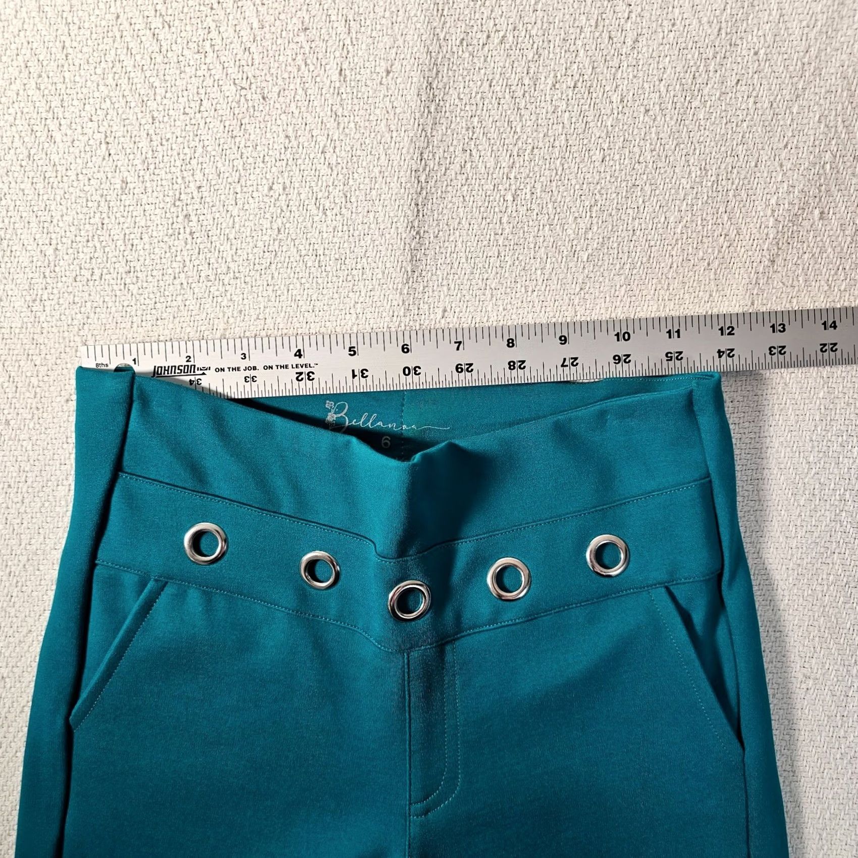 Altea Bellanoa Leggings Womens 6 Teal Athletic Leggings Outdoor Ankle 6 Womens Tight Pull On Classic Casual Sportswear Size 28" / US 6 / IT 42 - 4 Thumbnail