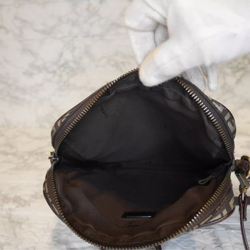 Fendi Fendi Brown Crossbody Bag with Iconic FF Zucca Monogram Size ONE SIZE - 11 Thumbnail
