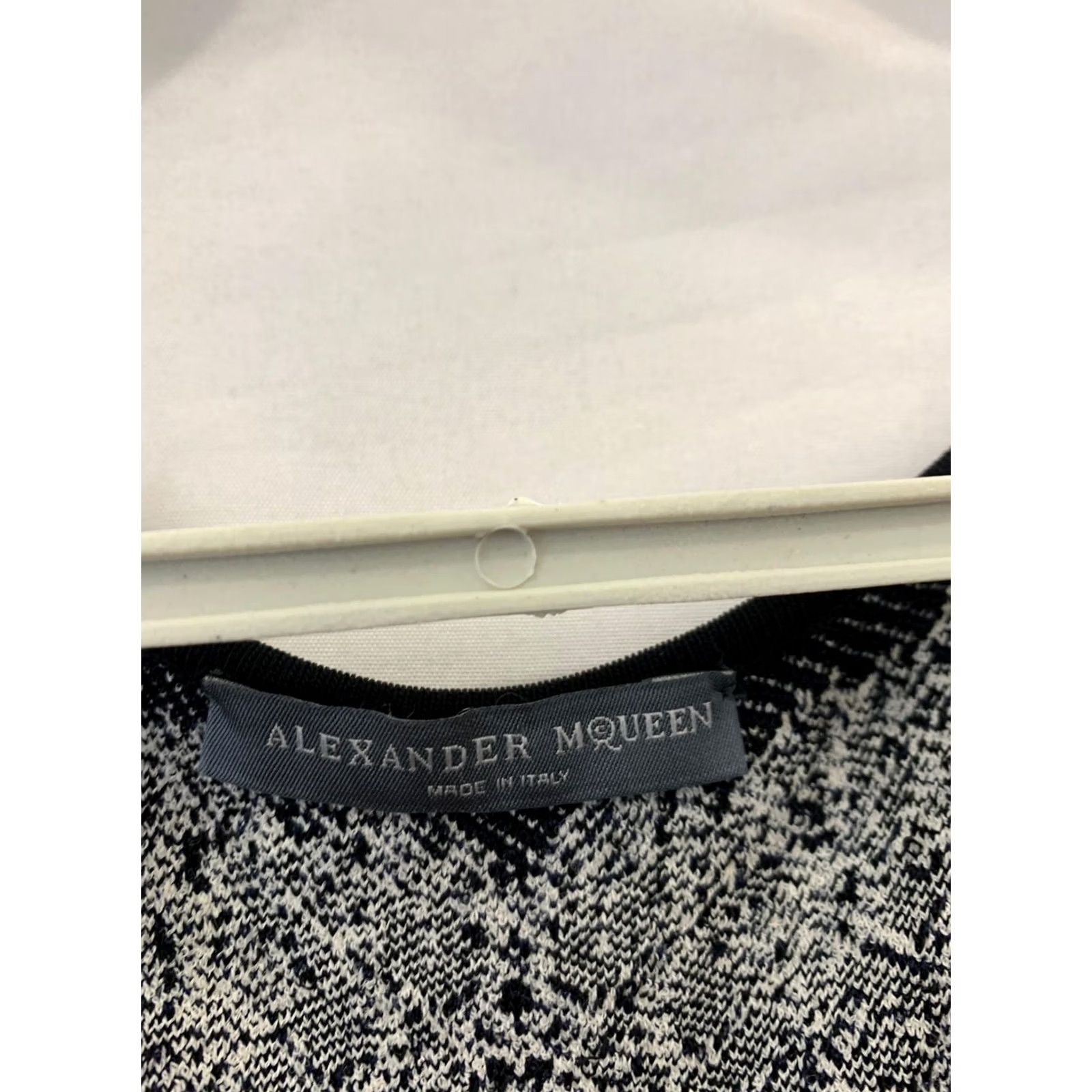 Alexander McQueen Alexander McQueen Silk Blend Kaleidoscope Knit Dress S Black & Ivory Midi Sleeveless S Size S / US 4 / IT 40 - 3 Thumbnail