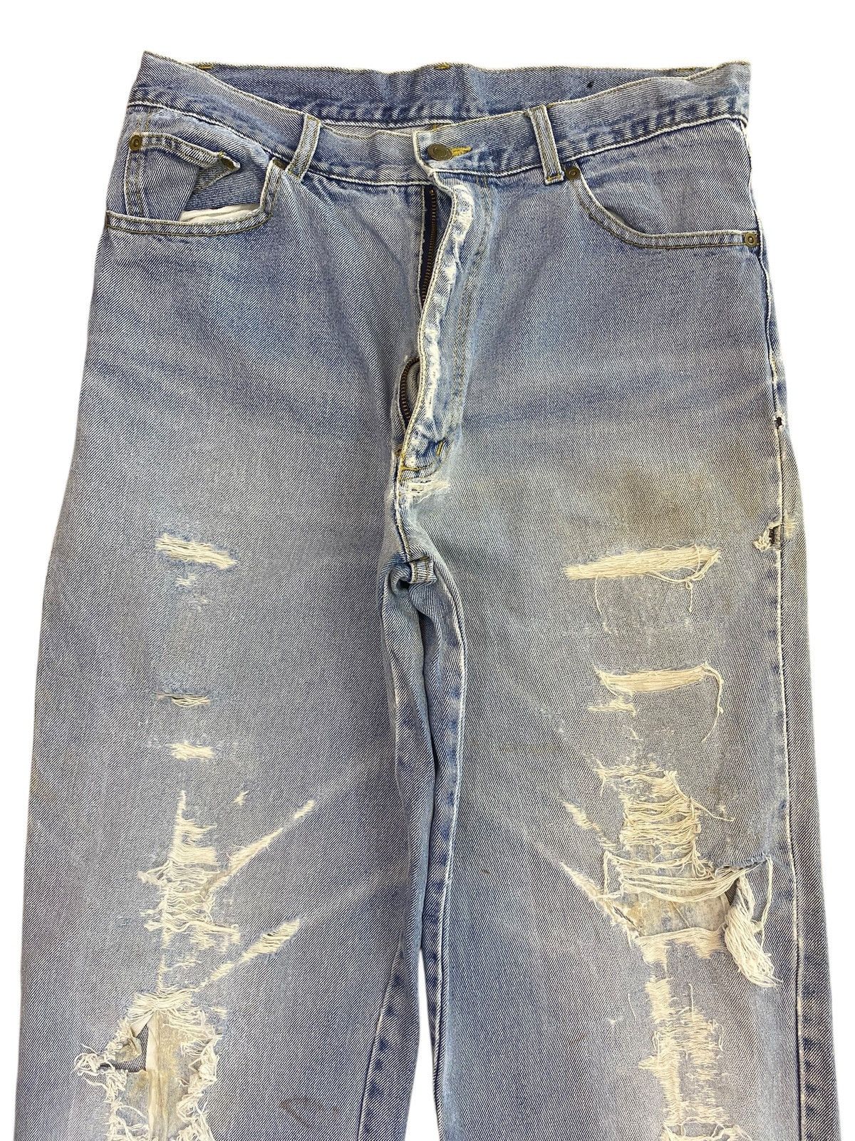 Japanese Brand Japanese Brand Distressed Light Wash Style Loose Jeans Size US 32 / EU 48 - 2 Thumbnail