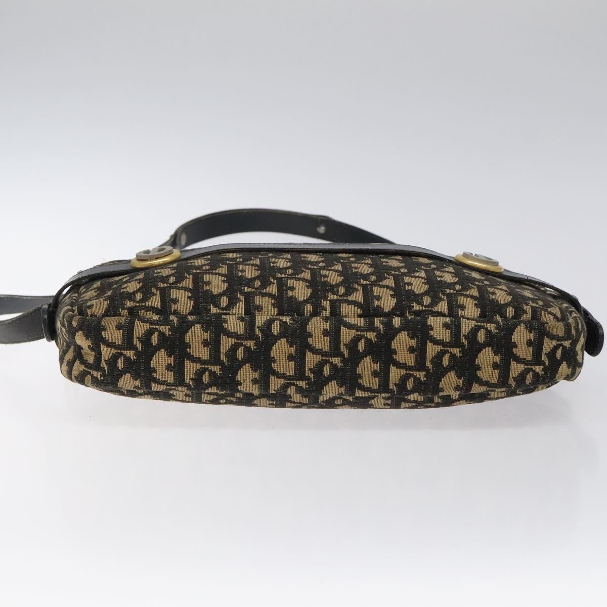 Dior DIOR Trotter Canvas Shoulder Bag Black Gold Size ONE SIZE - 9 Thumbnail