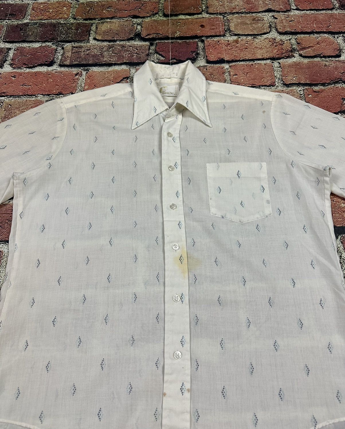 Vintage Vintage Cavalier Button Up Shirt AOP 60s Point Collar Size US L / EU 52-54 / 3 - 4 Thumbnail