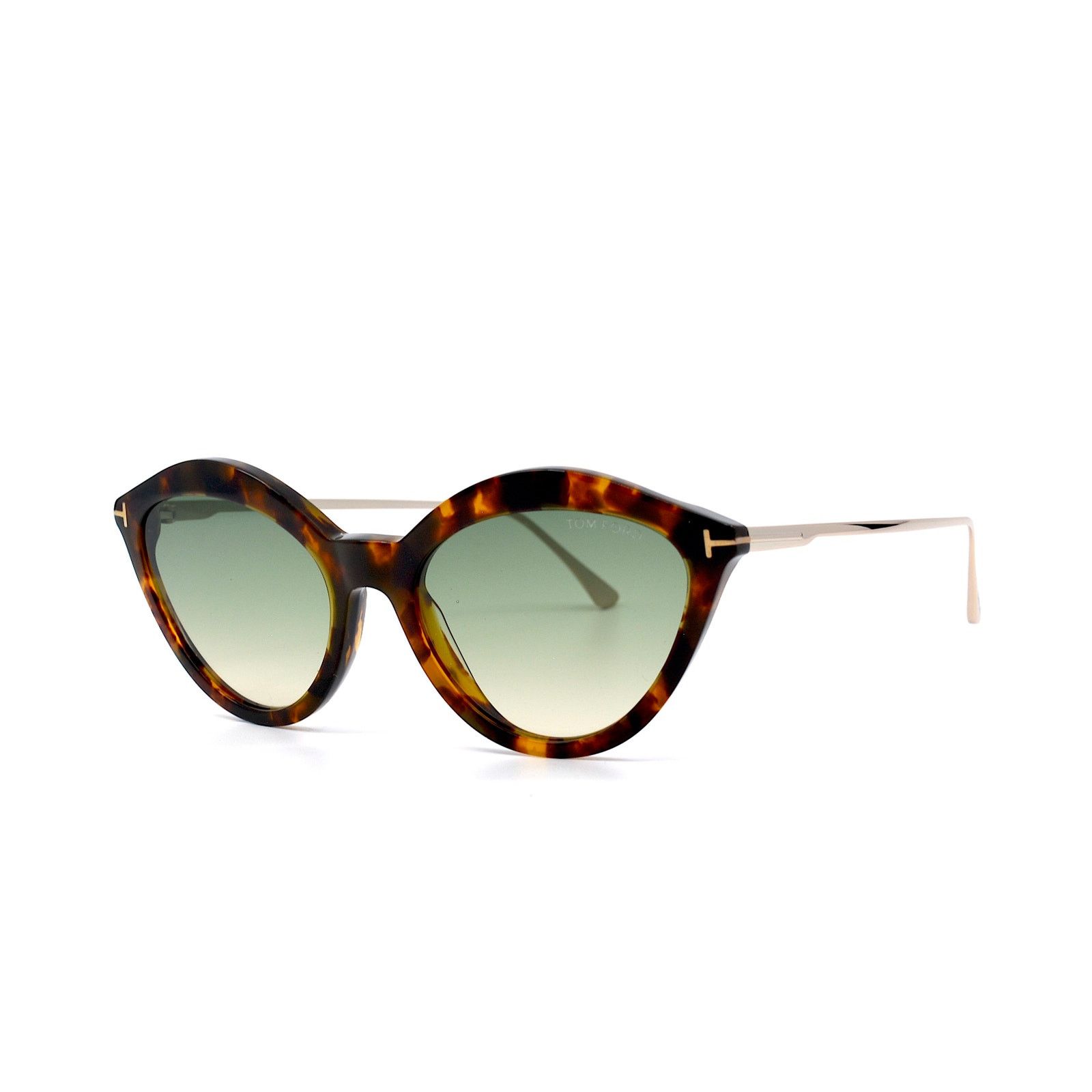 Tom Ford TOM FORD CHLOE TF663/S 55P HAVANA GREEN GRADIENT SUNGLASSES Size ONE SIZE - 4 Thumbnail
