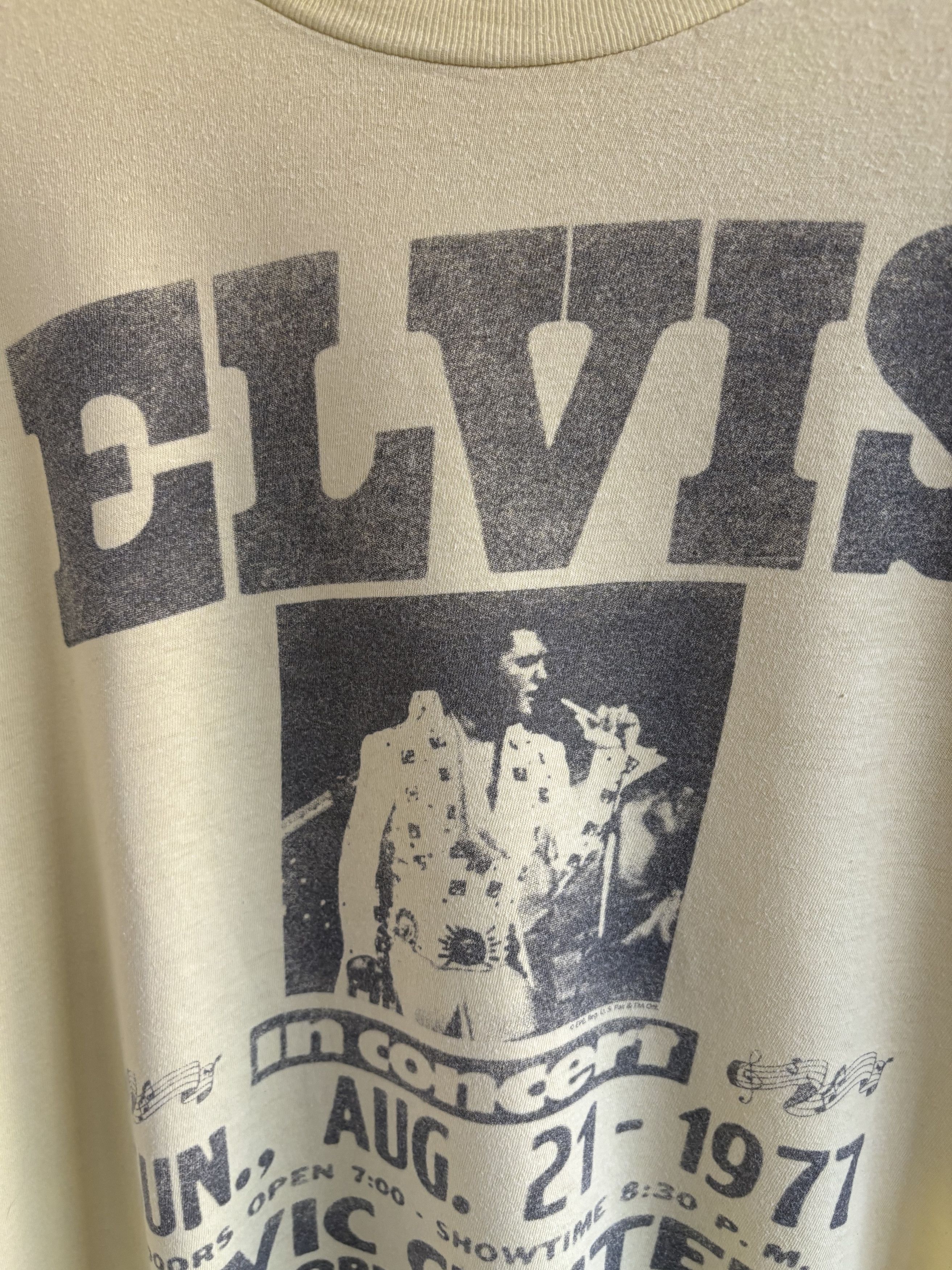 Band Tees Vintage Elvis Presley 1977 Promo Tee Size US L / EU 52-54 / 3 - 3 Thumbnail