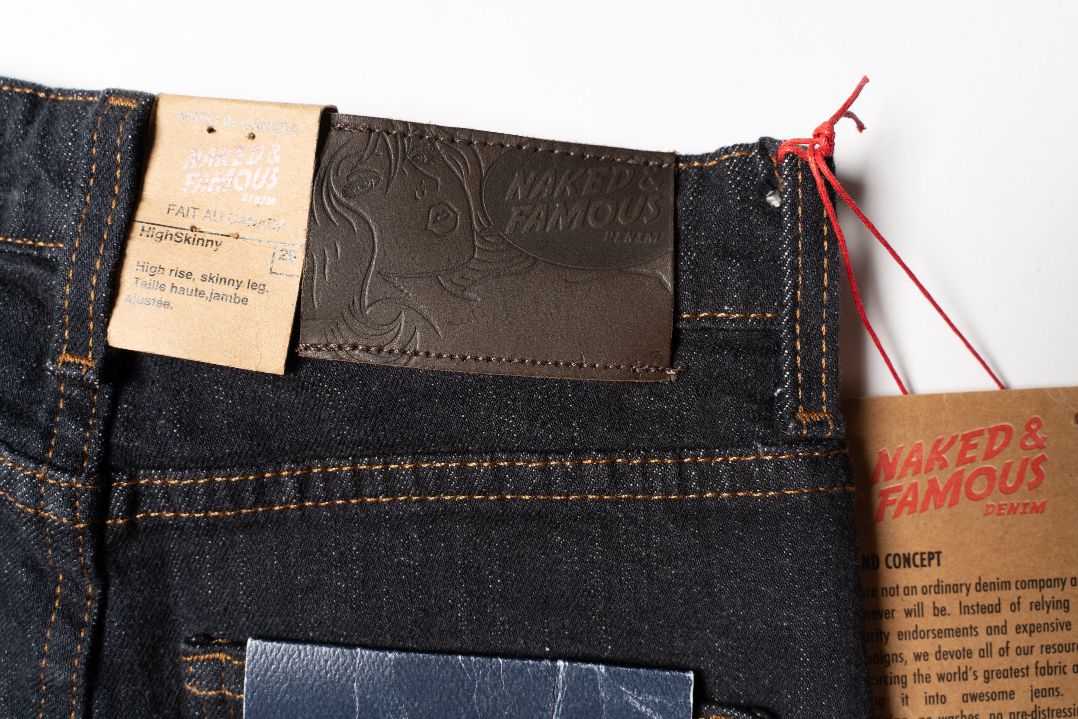 Naked & Famous 🔴NAKED & FAMOUS Forever Blue Selvedge Denim Jeans Women's Size 26" / US 2 / IT 38 - 15 Thumbnail