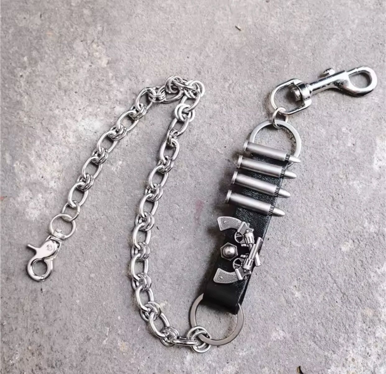 Jewelry Punk Bullet Belt Pants Chain Size ONE SIZE - 5 Thumbnail