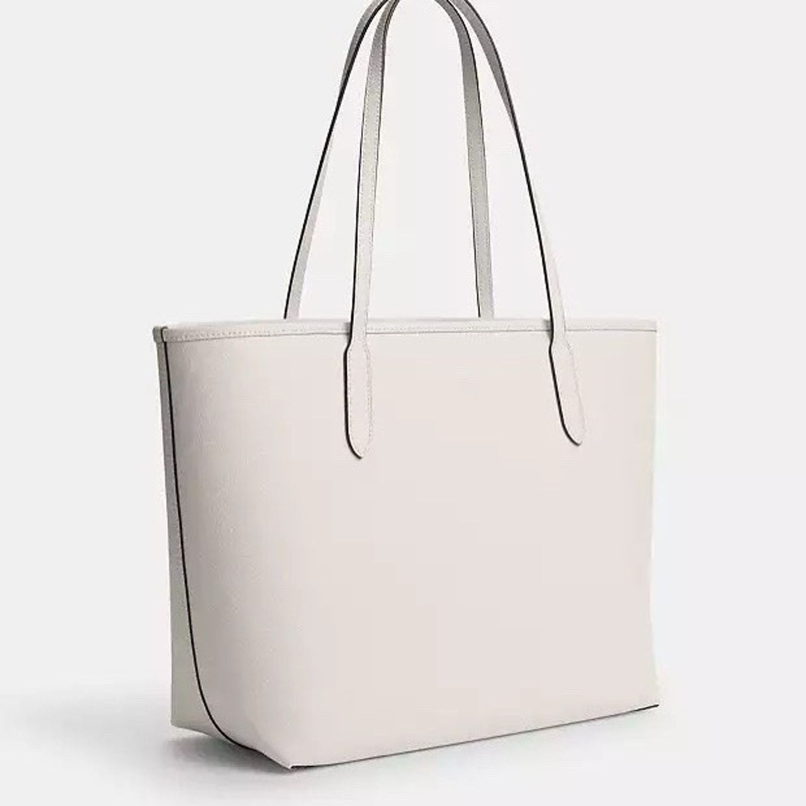 Coach NWT Coach CR111 Leather City Tote Shoulder Bag Gold/Chalk Size ONE SIZE - 8 Thumbnail