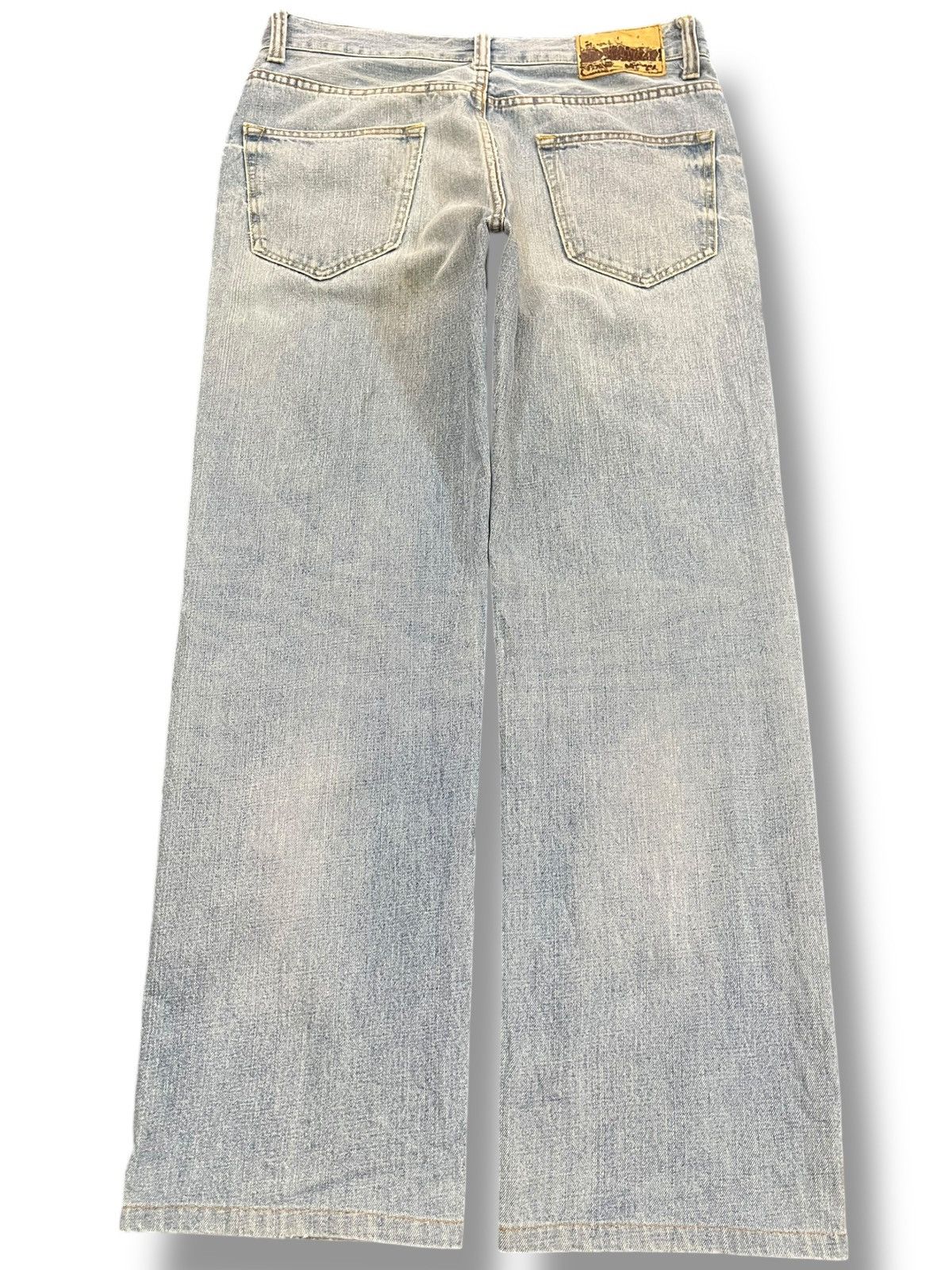 If Six Was Nine Vintage Navy Produce Baggy Distressed Denim Size US 33 - 5 Thumbnail