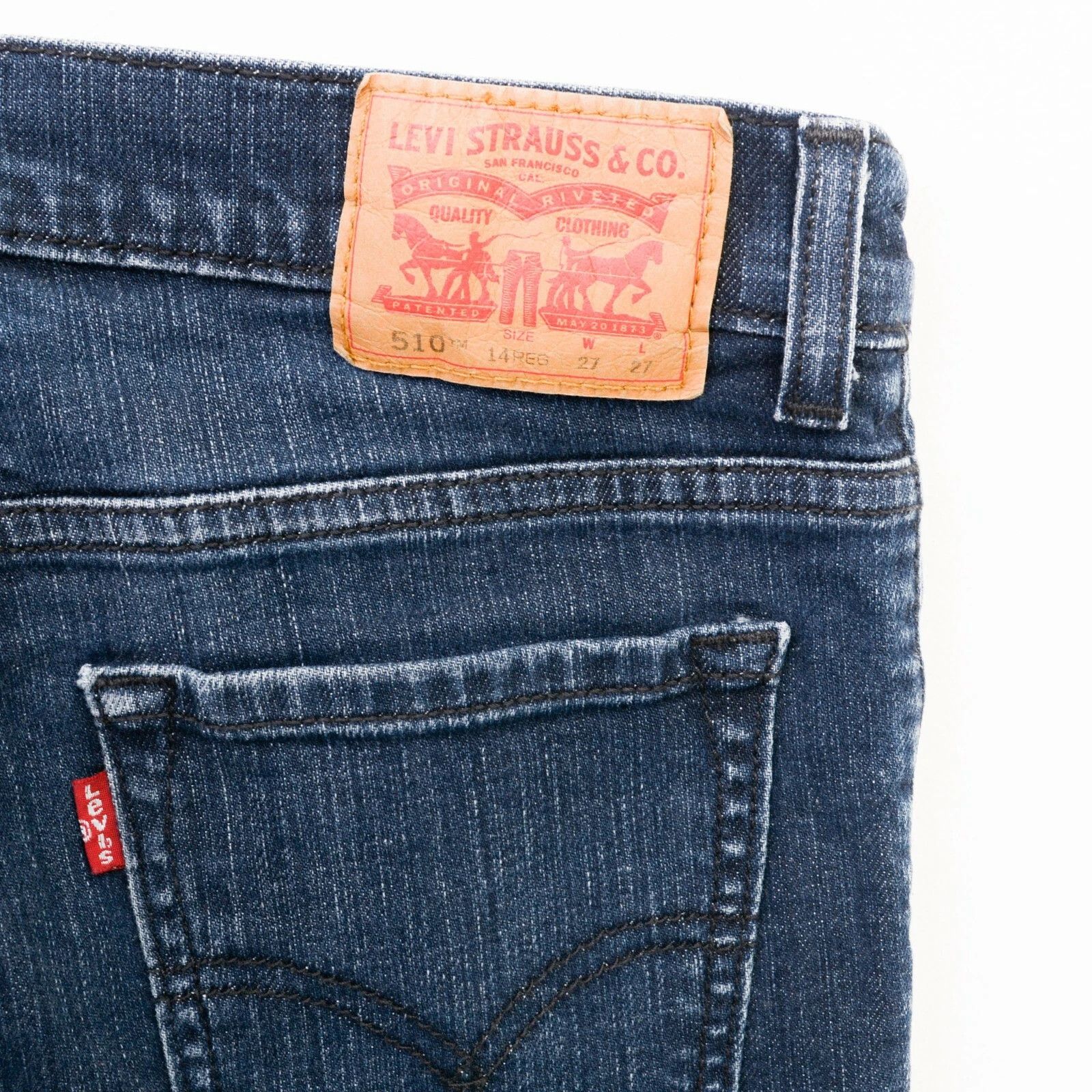 Levi's STRAUSS 510 Skinny Fit Women W27 L27 Jeans Trousers Slim Mid Size 27" / US 4 / IT 40 - 2 Thumbnail
