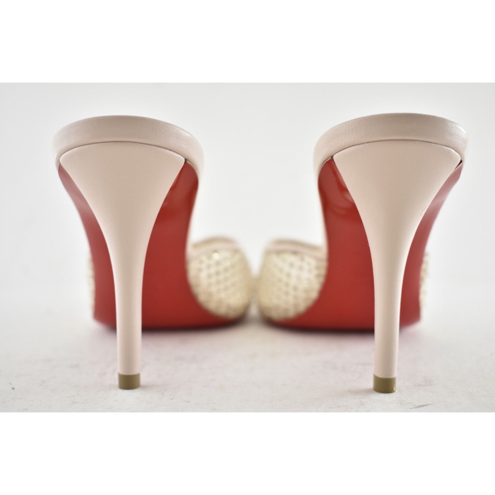 Christian Louboutin Christian Louboutin Apostropha Mule Mesh Strass 80 Size US 8 / IT 38 - 18 Thumbnail