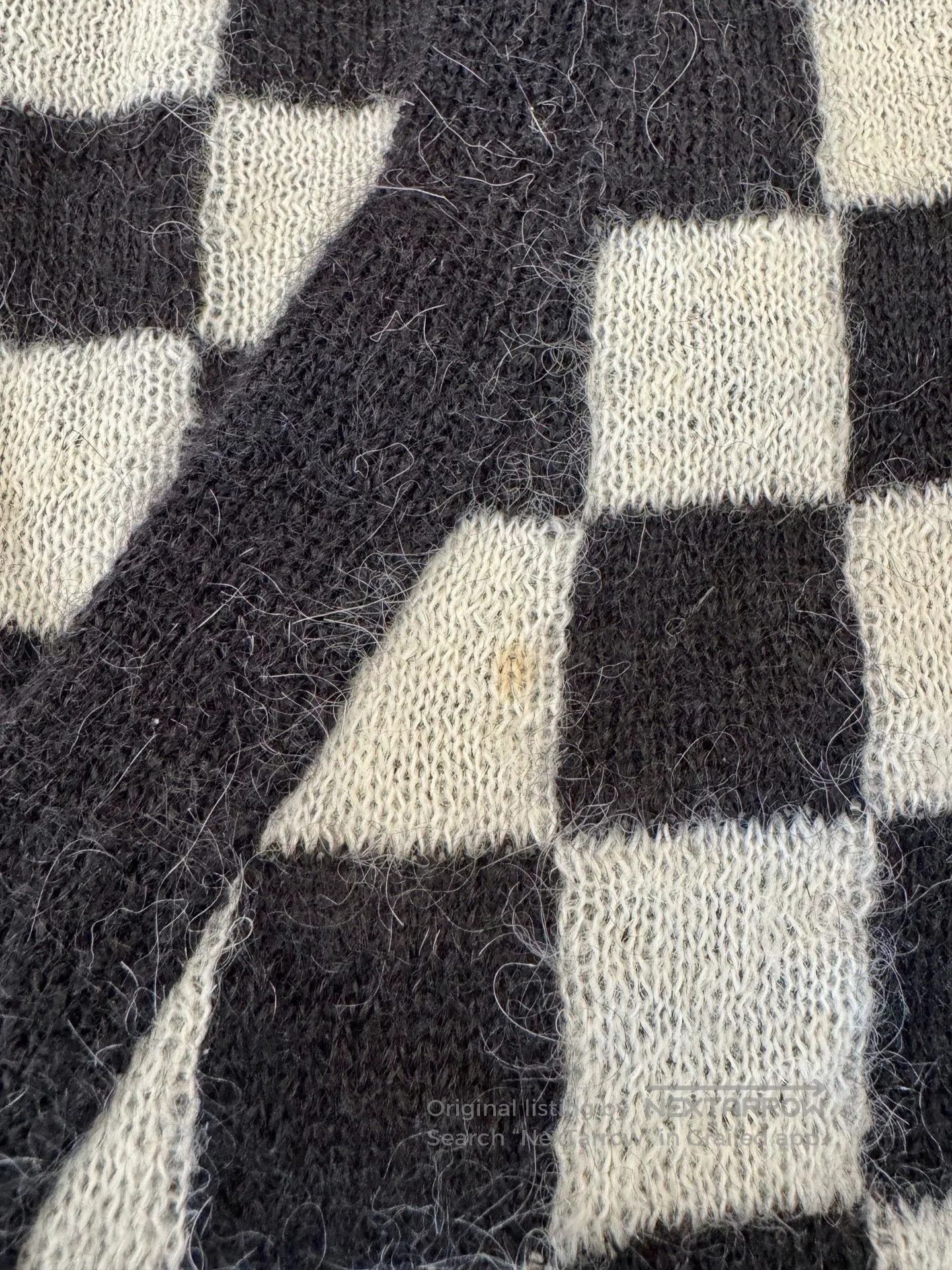 Saint Laurent Paris Checkered Open-Front Knit Cardigan. Size US M / EU 48-50 / 2 - 9 Thumbnail