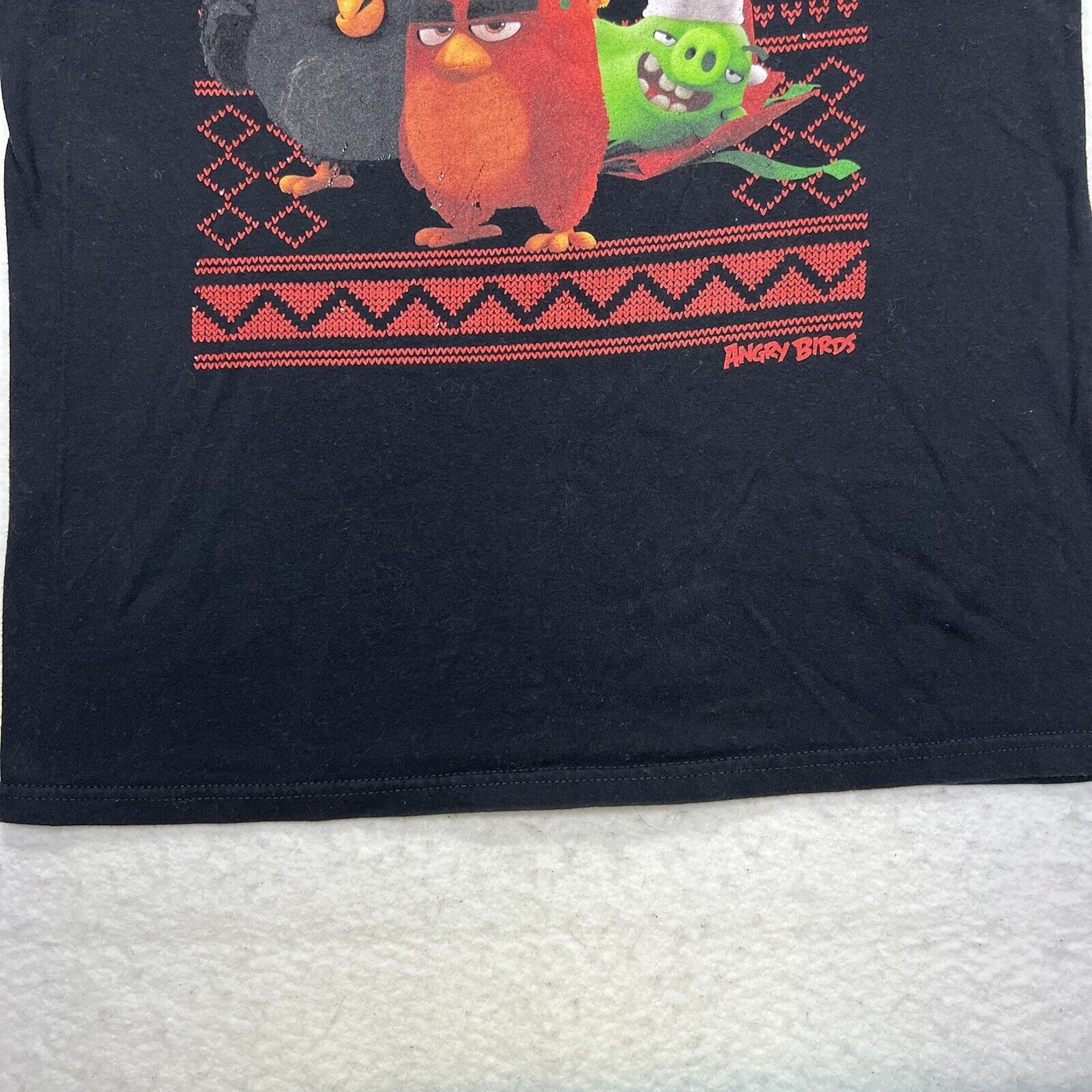Other Angry Birds Movie Small Christmas Black Graphic T Shirt Size US S / EU 44-46 / 1 - 6 Thumbnail