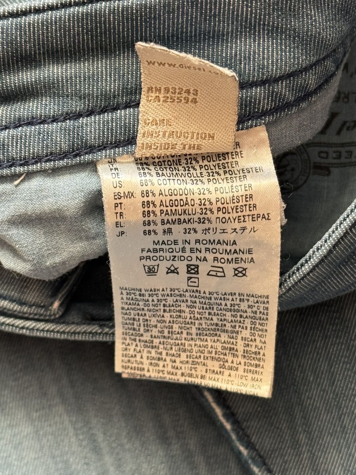 Diesel × Diesel Black Gold Diesel 30/32 buster slim tapered denim pant trouser jean y2k Size US 30 / EU 46 - 15 Thumbnail