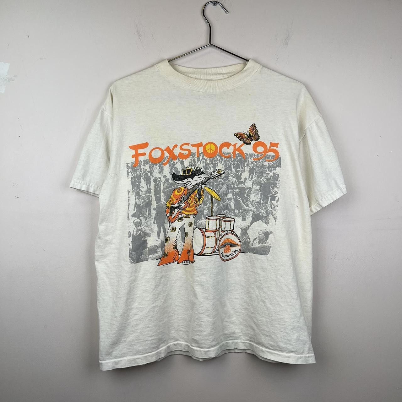 Tultex Vintage Foxstock '95 Concert T-Shirt Size US M / EU 48-50 / 2 - 1 Thumbnail