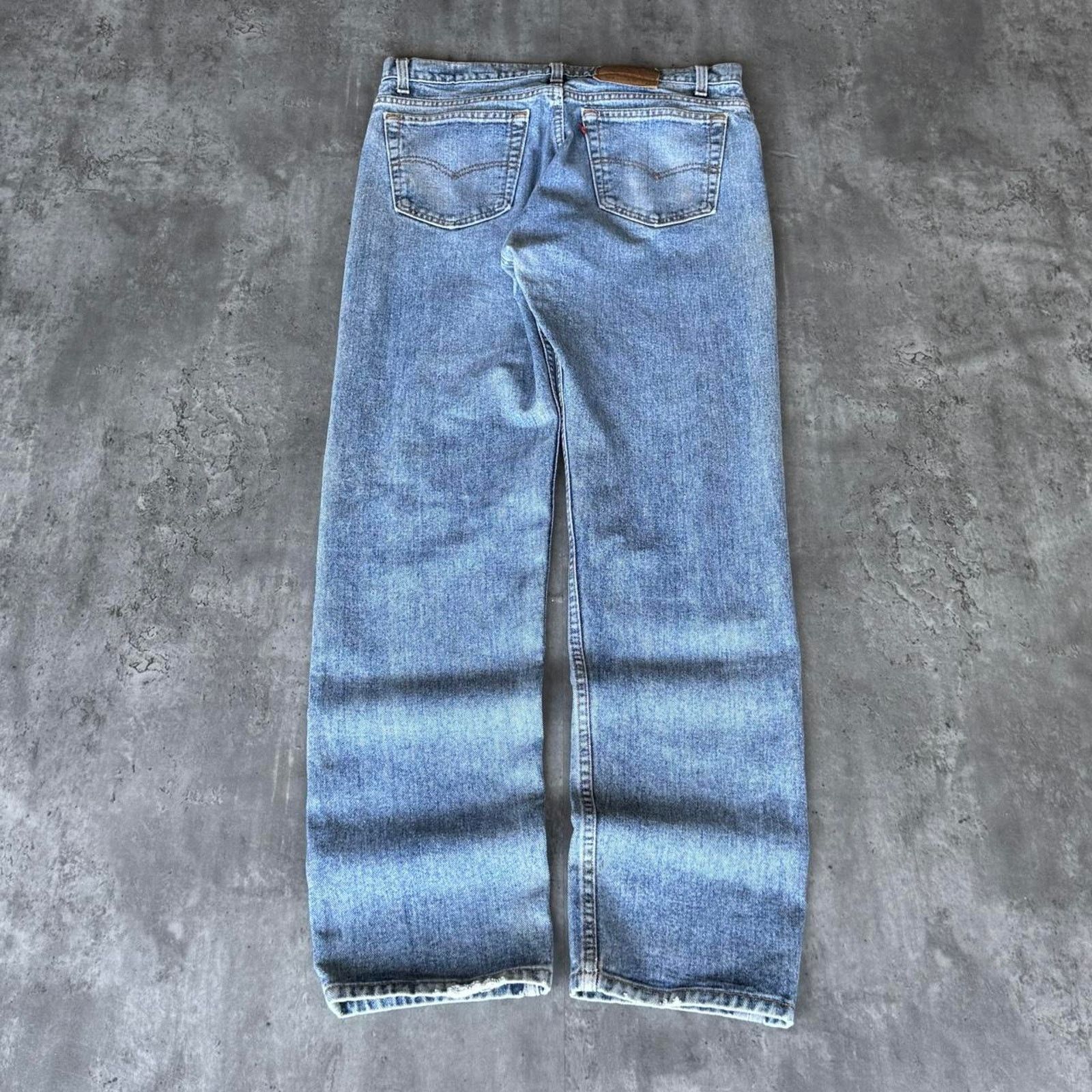 Levi's × Levi's Vintage Clothing × Vintage Vintage 90s Levi’s 505 Distressed Straight Leg Denim Jeans Size US 34 / EU 50 - 2 Thumbnail