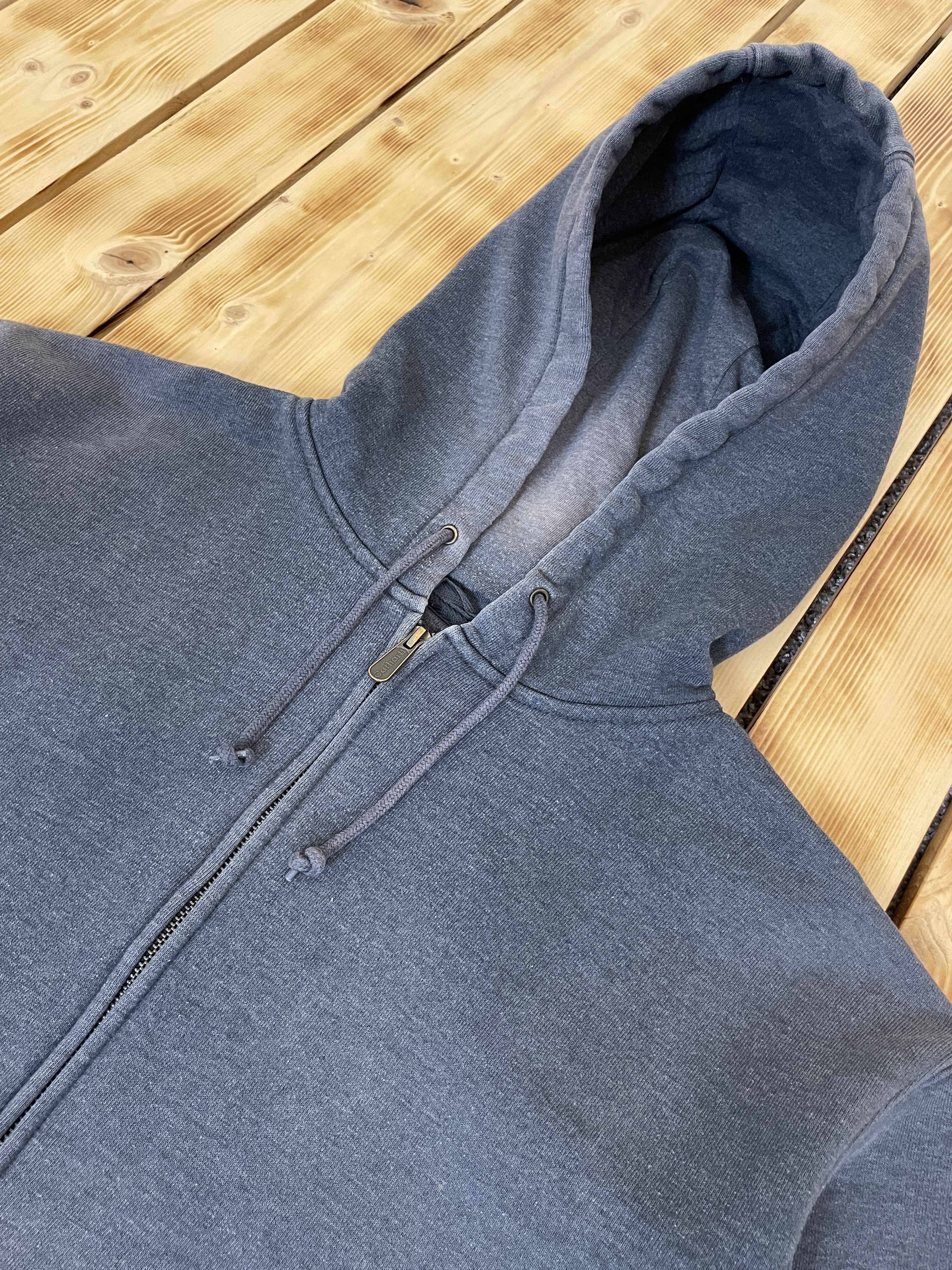 Carhartt Carhartt Zip Hoodie Blank Faded Distressed Thrashed Size US M / EU 48-50 / 2 - 3 Thumbnail