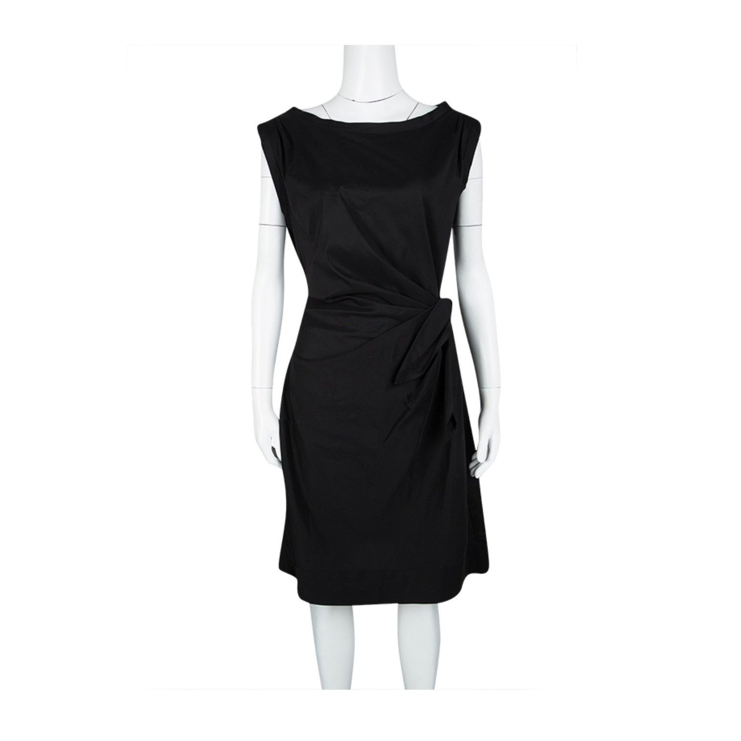 Diane von Furstenberg Diane Von Furstenberg Black Tied Sleeveless Della Dress 6 Size M / US 6-8 / IT 42-44 - 1 Thumbnail