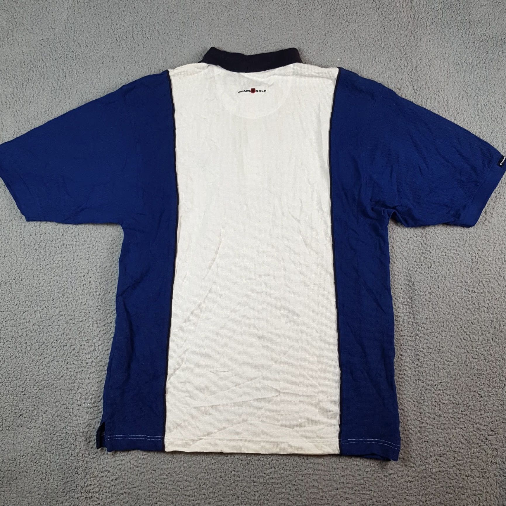 Chaps VINTAGE Chaps Golf Polo Shirt Striped Collared Polo Size M Blue Cotton Knit 90s Preppy Golf Logo Shirt Mens Size US M / EU 48-50 / 2 - 6 Thumbnail