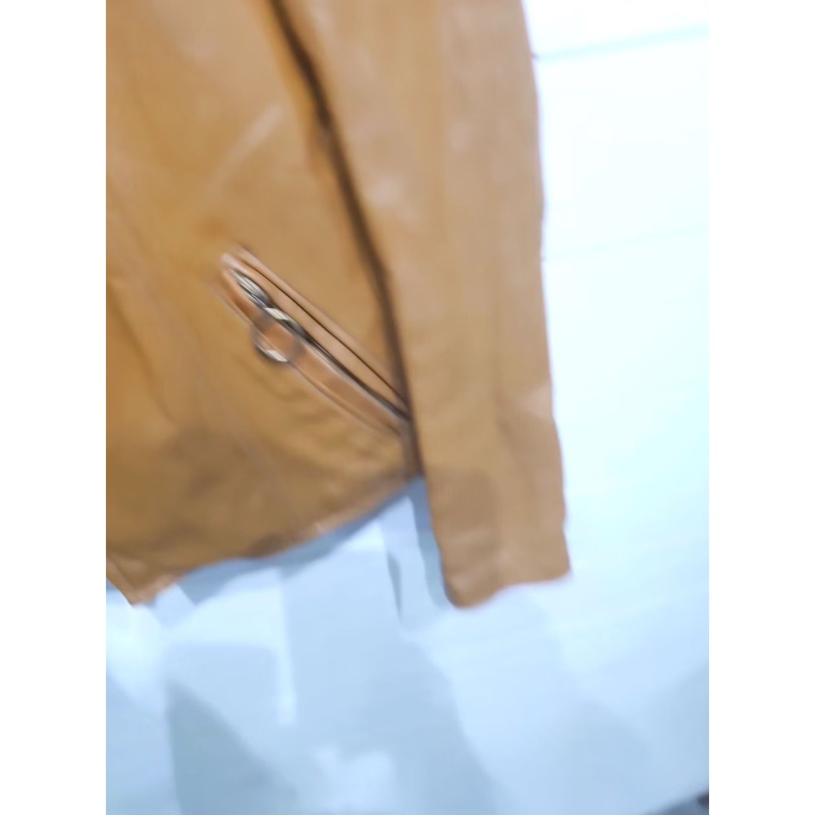 Brooks Vtg Brooks Leather Motorcycle Coat Mens 38 Brown Leather Jacket Full Zip Vintage Style Cafe Racer Body: Mens Size 38 Brown Leather Motorcycle Jacket Size US XXS / EU 40 - 7 Thumbnail