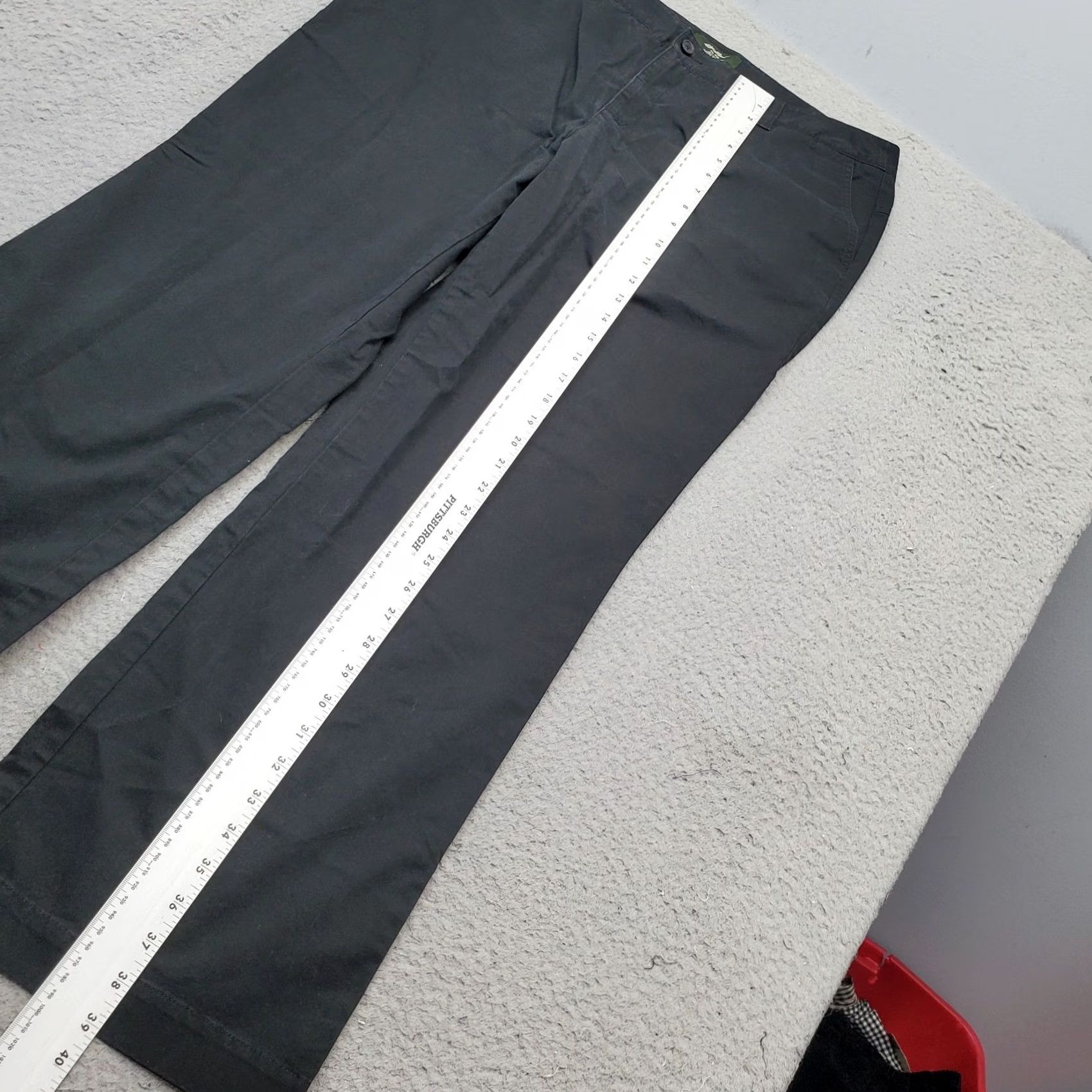 Eddie Bauer Eddie Bauer Pants Womens Size 16 Black Cotton Stretch Mercer Fit Low Waist Inseam 29.25" Casual Ready to Wear Women's Pants Size 38" / US 16 / IT 52 - 4 Thumbnail