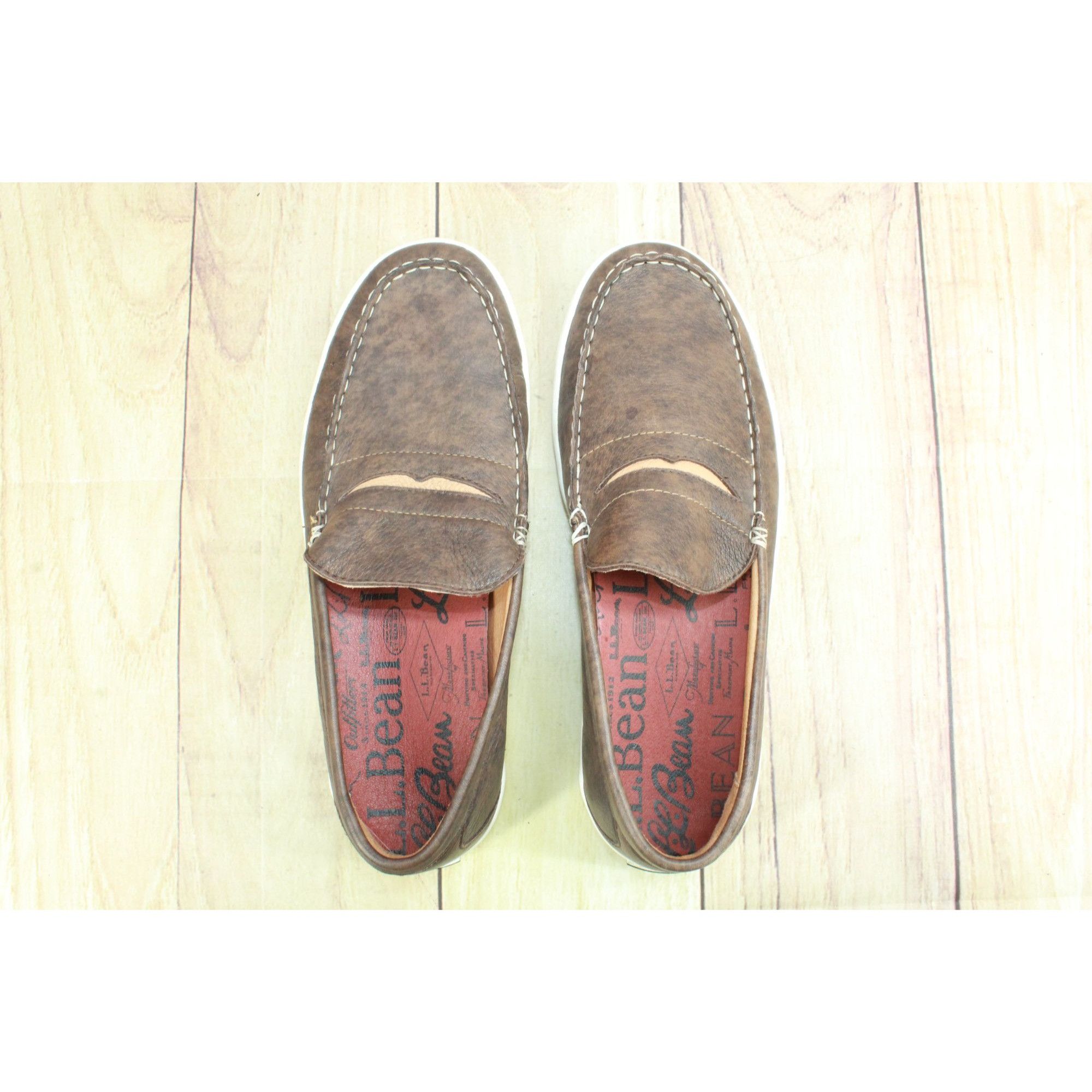 L.L. Bean LL Bean Brown Leather Penny Loafers Size 10.5 M Size US 10.5 / EU 43-44 - 7 Thumbnail
