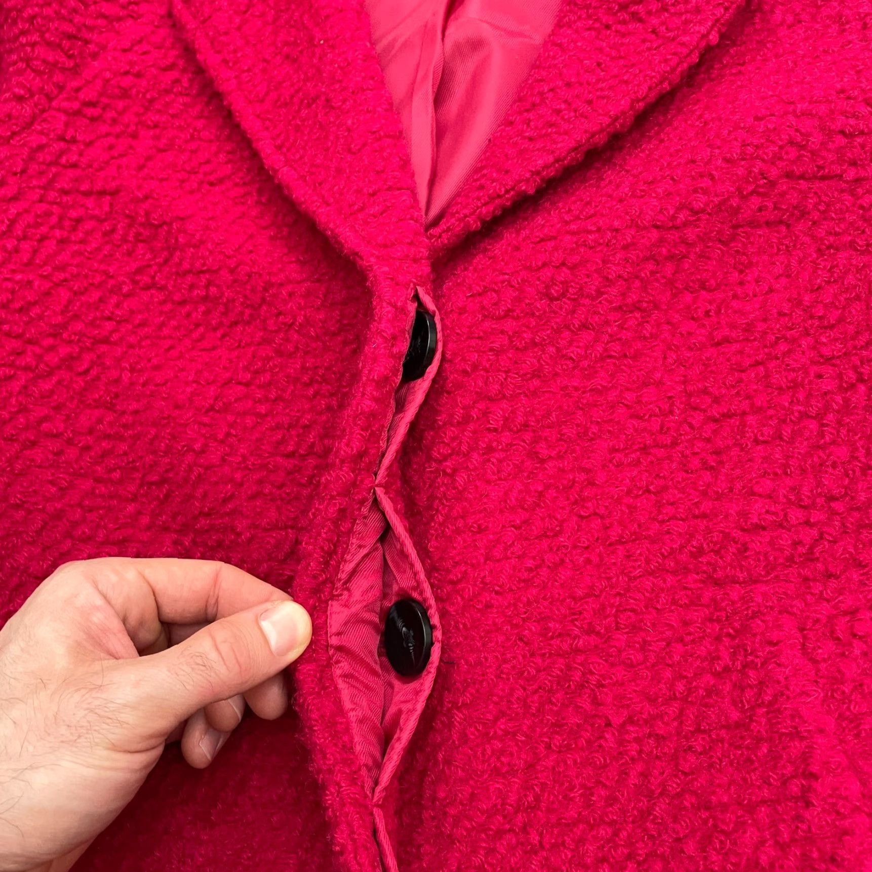 Lands' End Lands' End Blazer Womens 6 Red Lined Single Breasted Workwear Wool Jacket Coat Size M / US 6-8 / IT 42-44 - 4 Thumbnail