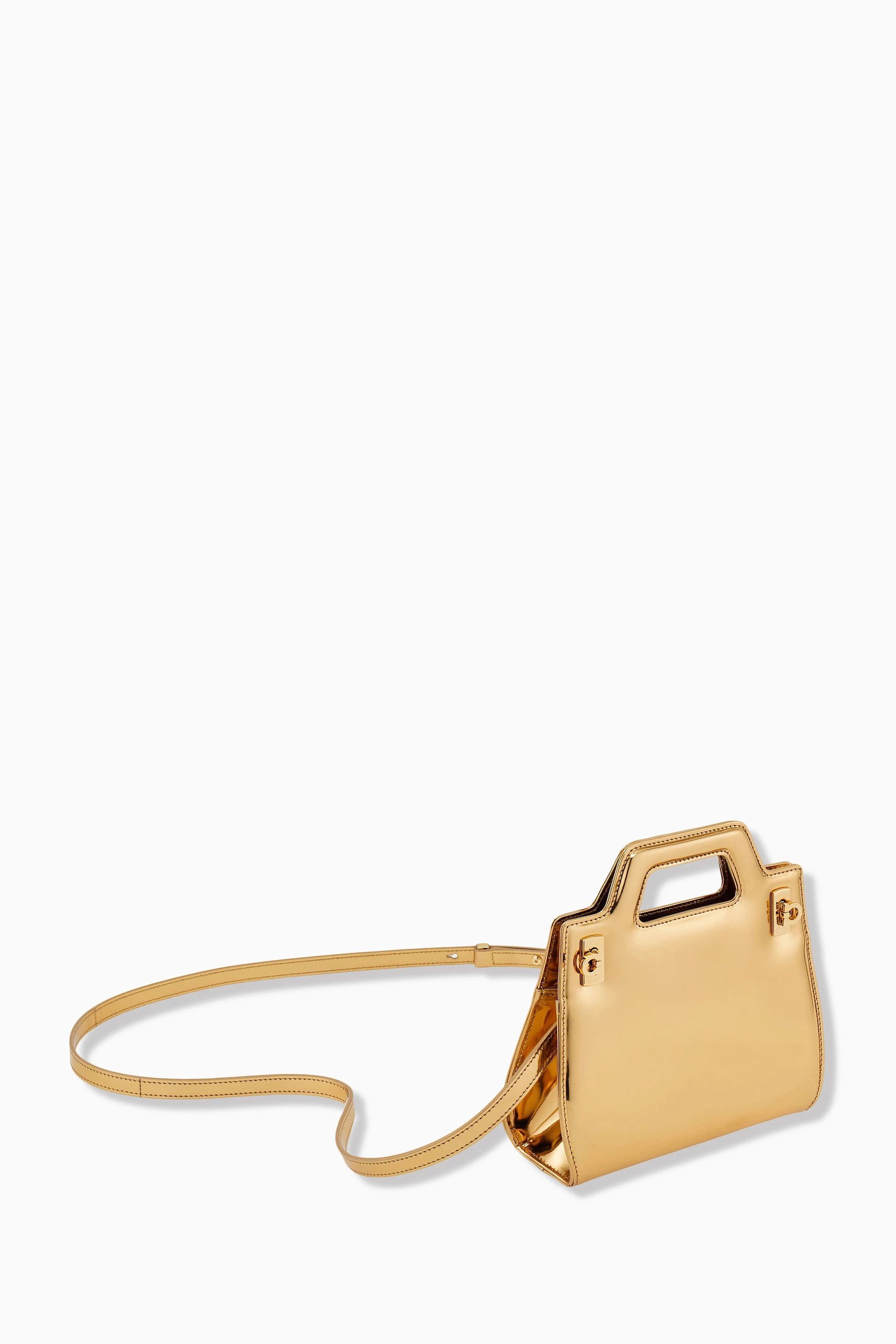 Salvatore Ferragamo o1s1rm0924 Size: OS / Wanda Mini Bag in Golden Size ONE SIZE - 6 Thumbnail