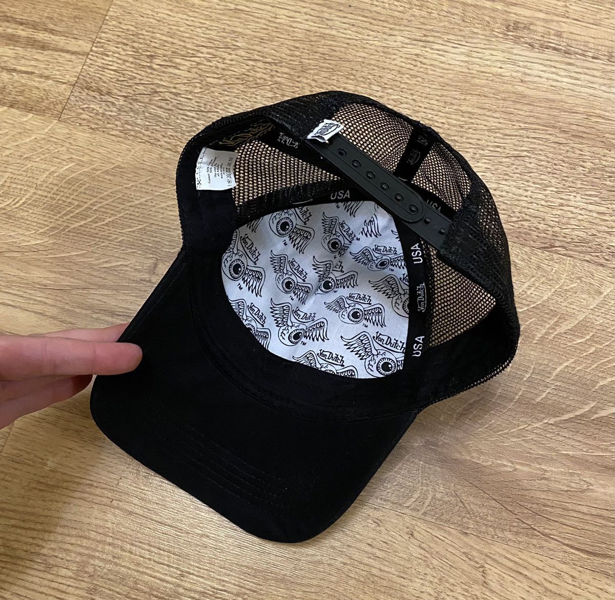 Von Dutch Von Dutch Big Logo Cap Black x Vintage x Streetwear Size ONE SIZE - 3 Thumbnail