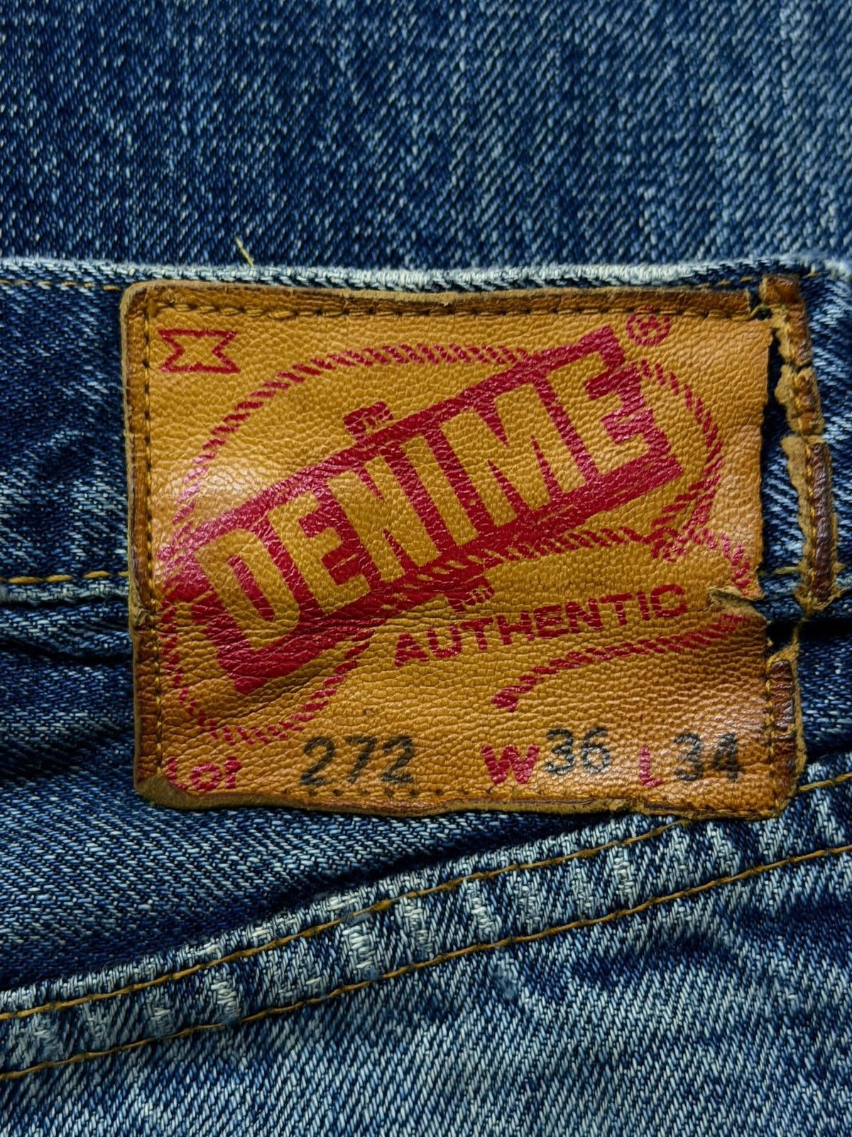 Denime Vintage 90s Denime Lot 272 Selvedge Denim Jeans Japan | W35 Size US 35 - 13 Thumbnail