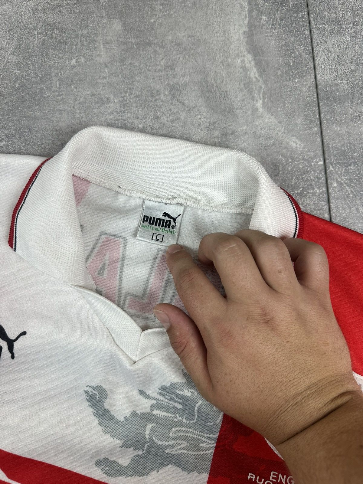 Puma Puma England Home Rugby League Jersey 1995 Size US XL / EU 56 / 4 - 9 Thumbnail