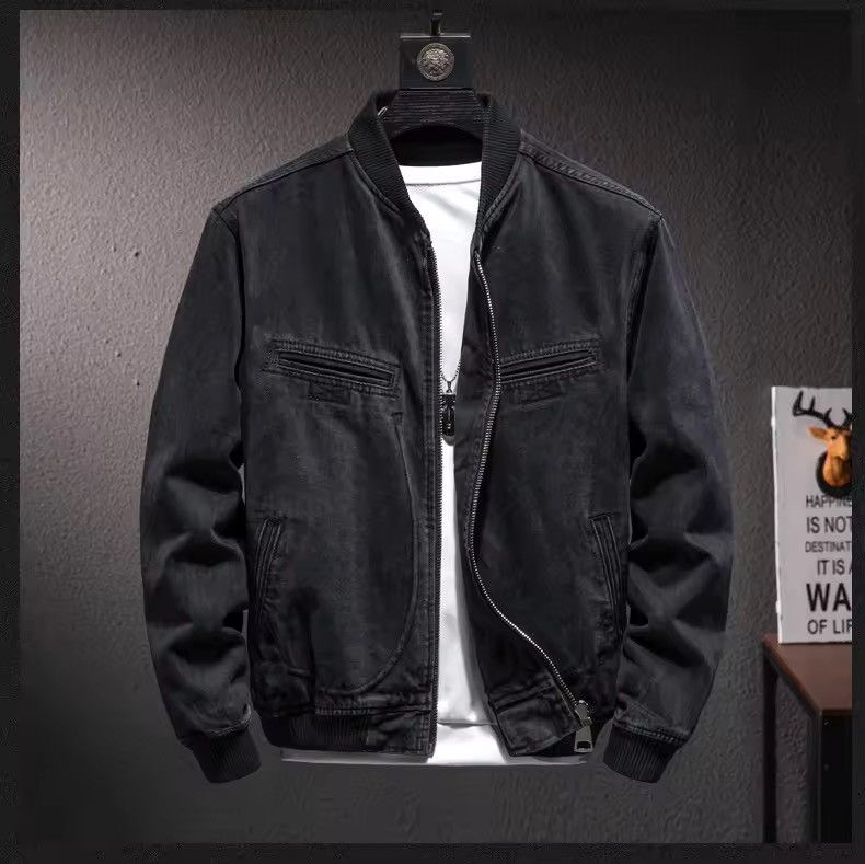 Japanese Brand Stand Collar Zipper Denim Jacket Size US L / EU 52-54 / 3 - 1 Thumbnail